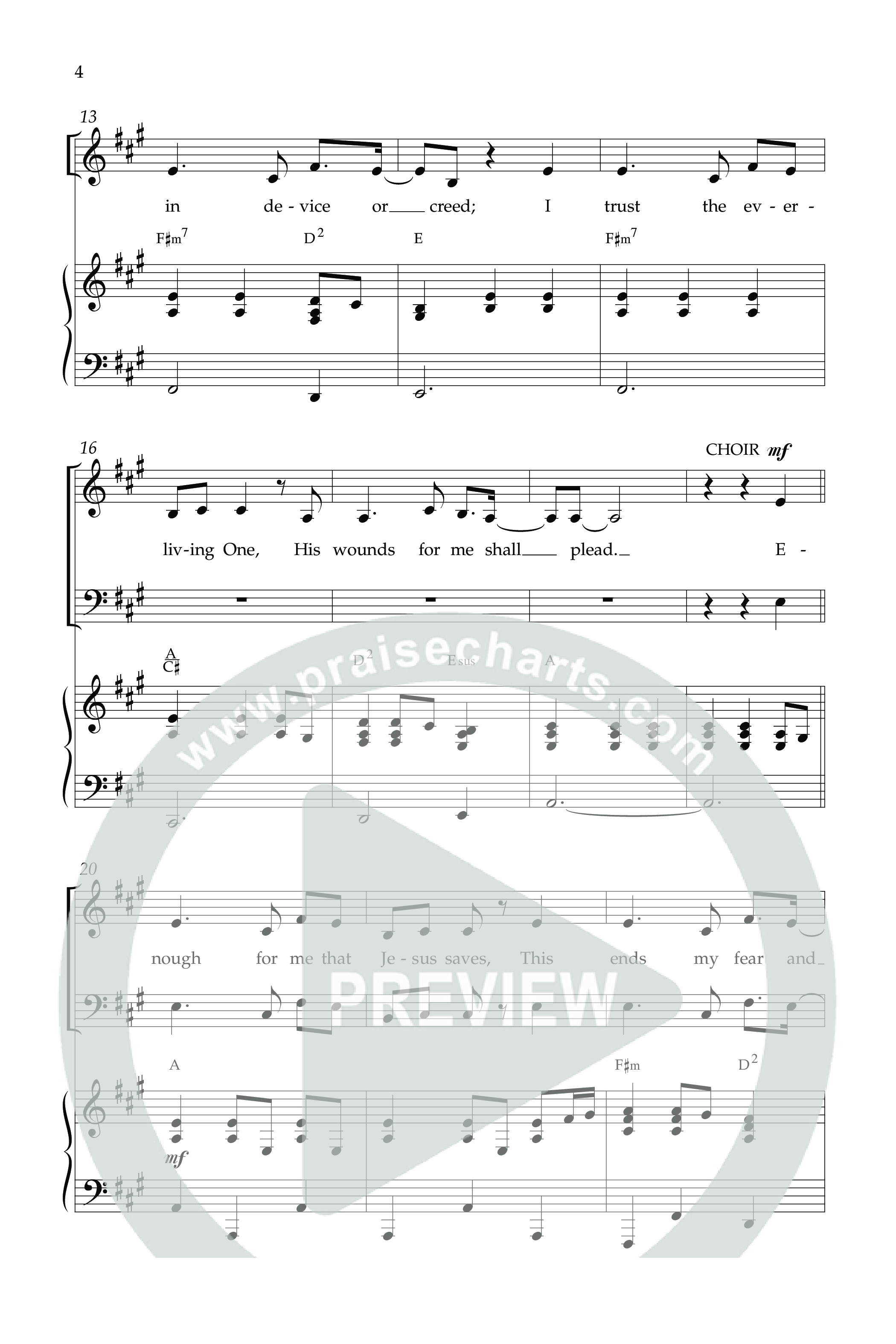 My Faith Has Found a Resting Place (Forever Found) (Choral Anthem SATB) Anthem (SATB/Piano) (Lifeway Choral / Arr. John Bolin / Orch. Cliff Duren)