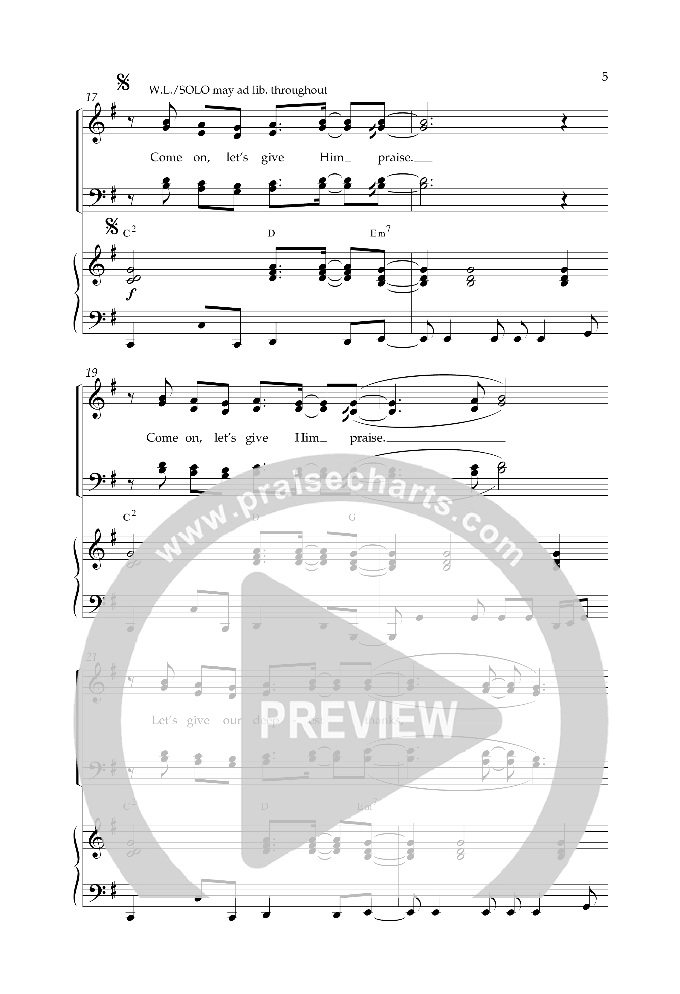 Make A Joyful Noise (Choral Anthem SATB) Anthem (SATB/Piano) (Lifeway Choral / Arr. David Wise / Orch. Daniel Semsen)