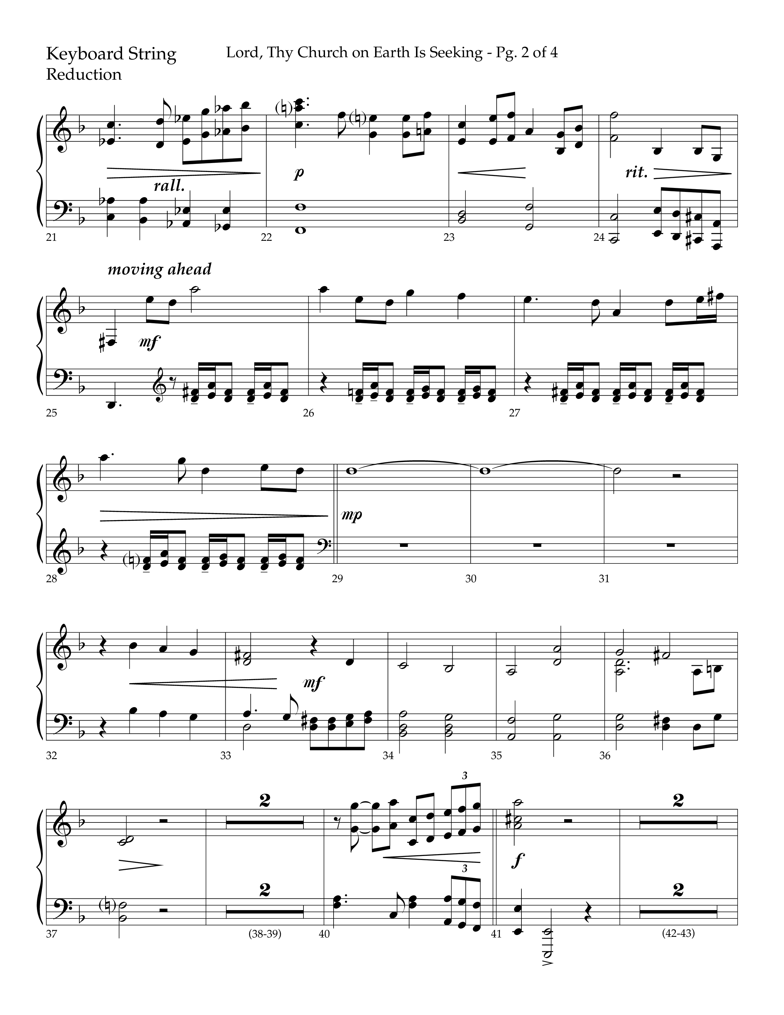 Lord Thy Church On Earth Is Seeking (Choral Anthem SATB) String Reduction (Lifeway Choral / Arr. David Hamilton)