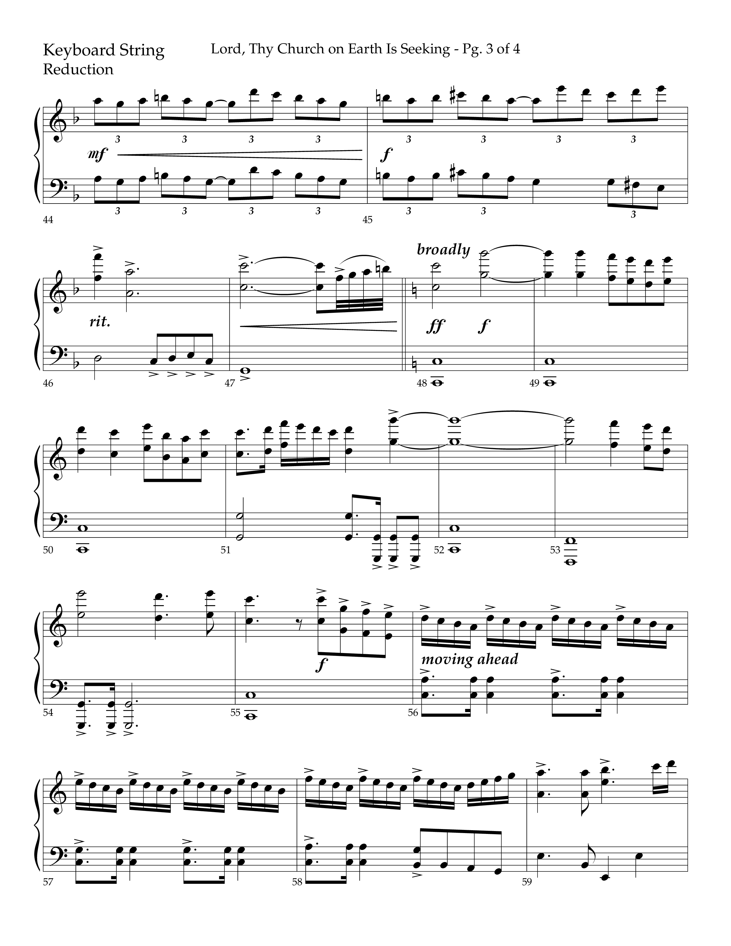 Lord Thy Church On Earth Is Seeking (Choral Anthem SATB) String Reduction (Lifeway Choral / Arr. David Hamilton)