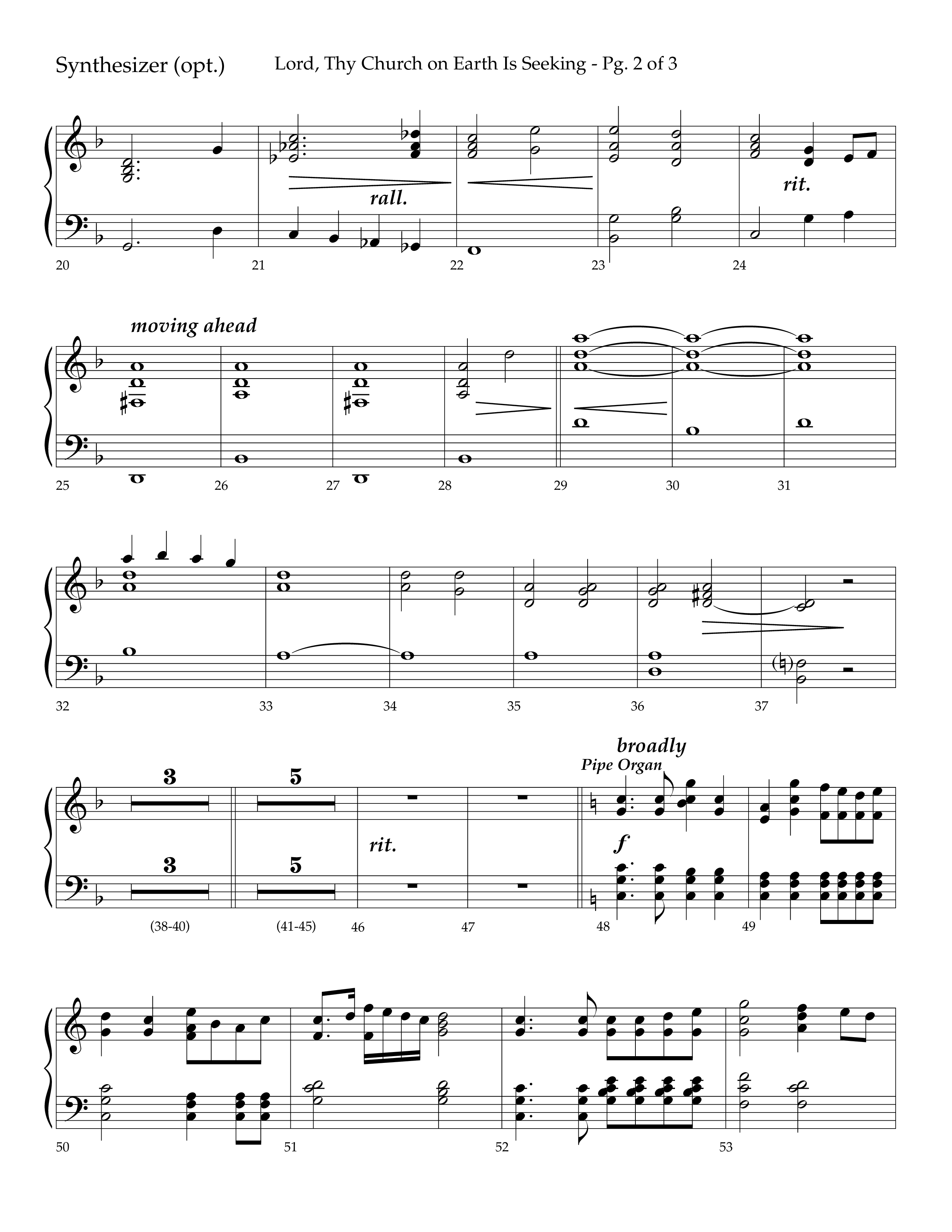 Lord Thy Church On Earth Is Seeking (Choral Anthem SATB) Synth (Lifeway Choral / Arr. David Hamilton)