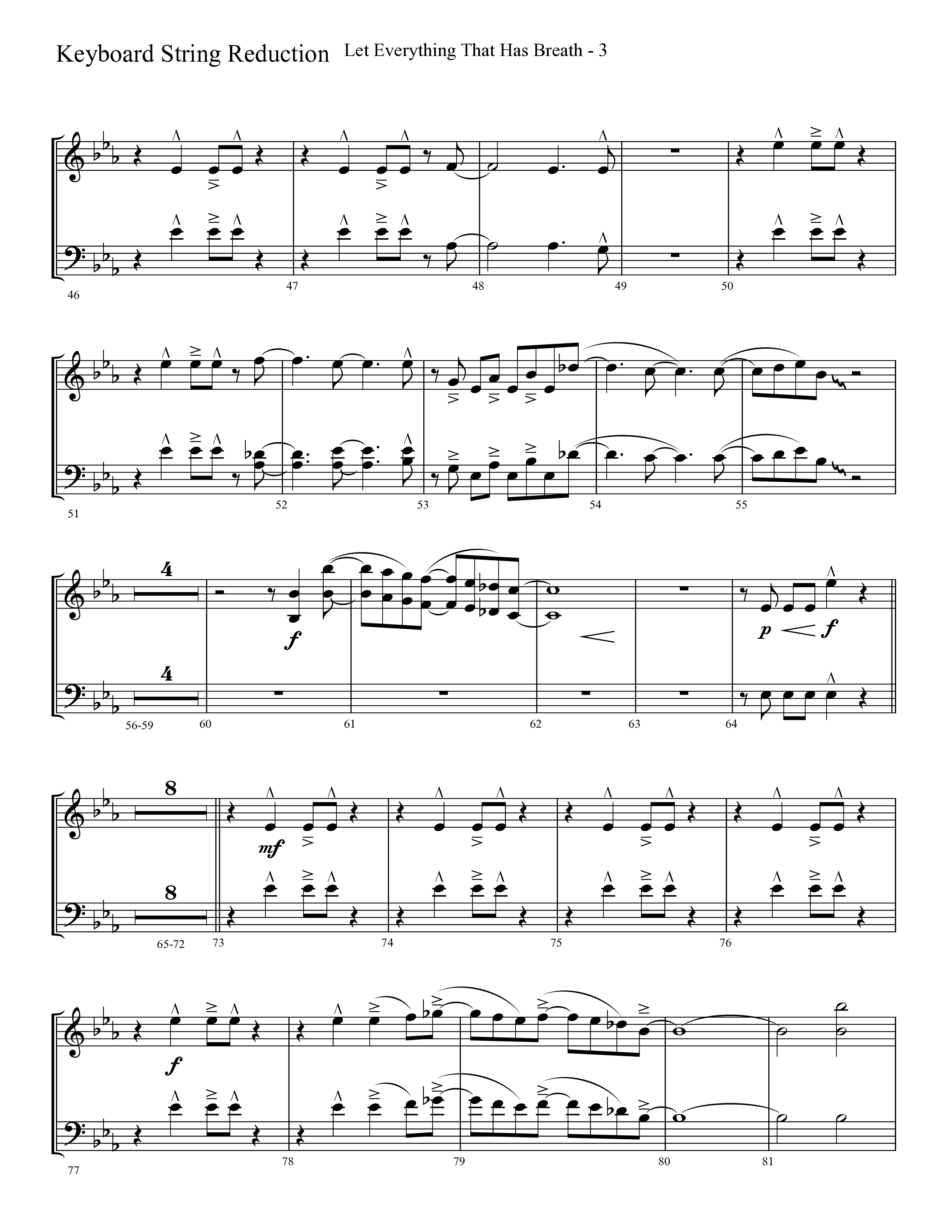 Let Everything That Has Breath (Choral Anthem SATB) String Reduction (Lifeway Choral / Arr. Cliff Duren)