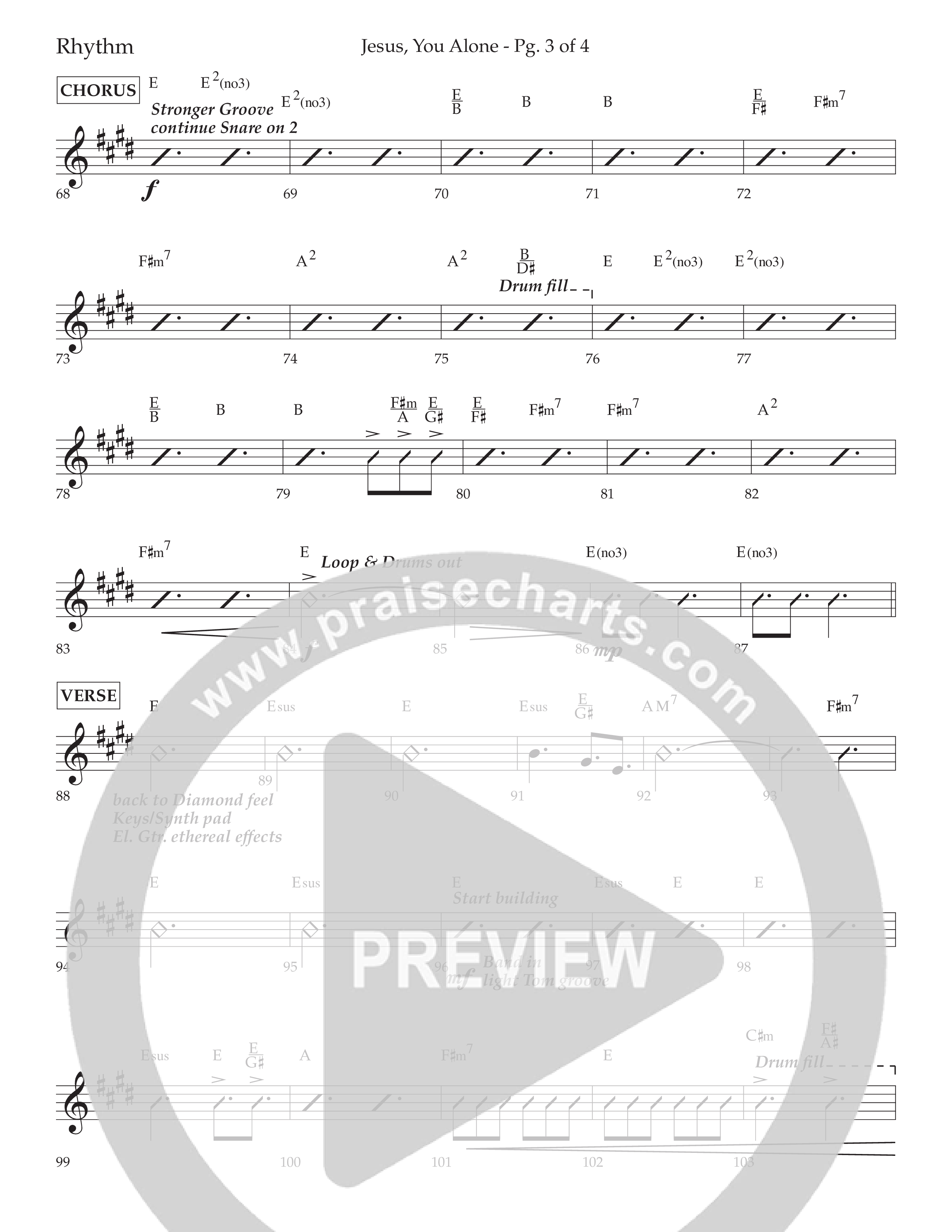 Jesus You Alone (Choral Anthem SATB) Lead Melody & Rhythm (Lifeway Choral / Arr. David Wise / Orch. Bradley Knight)