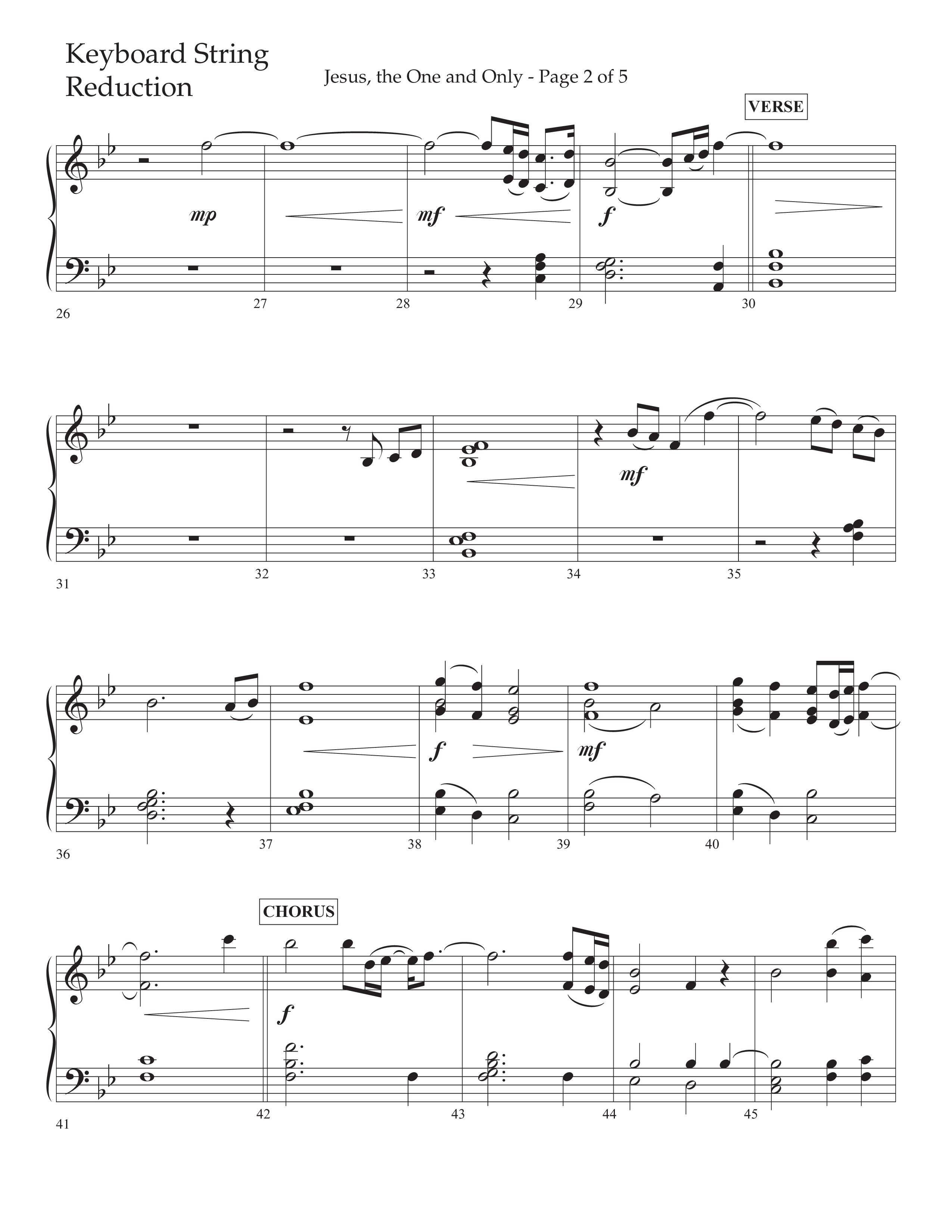 Jesus The One And Only (Choral Anthem SATB) String Reduction (Lifeway Choral / Arr. John Bolin / Arr. Don Koch / Orch. David Shipps)