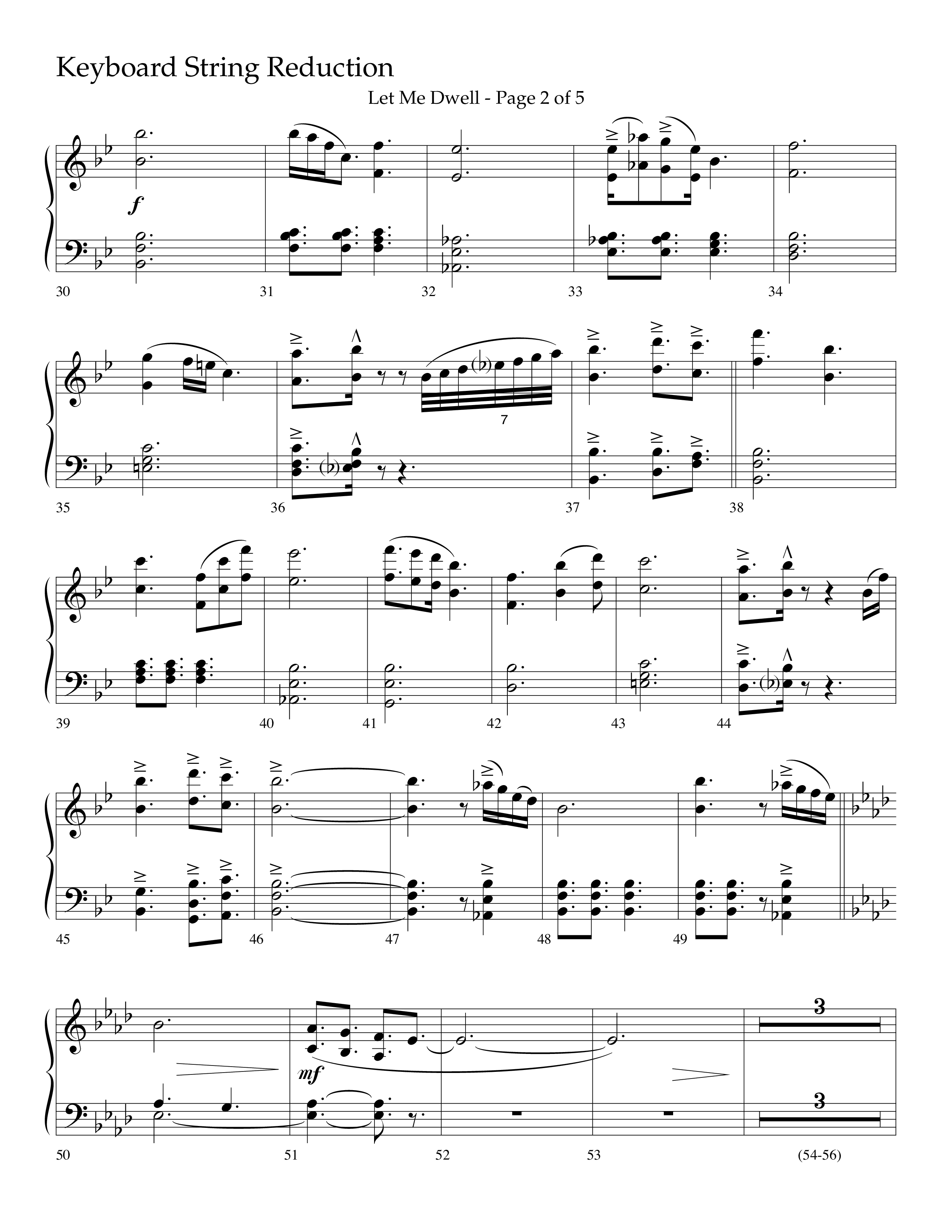 Let Me Dwell (Choral Anthem SATB) String Reduction (Lifeway Choral / Arr. Cliff Duren)