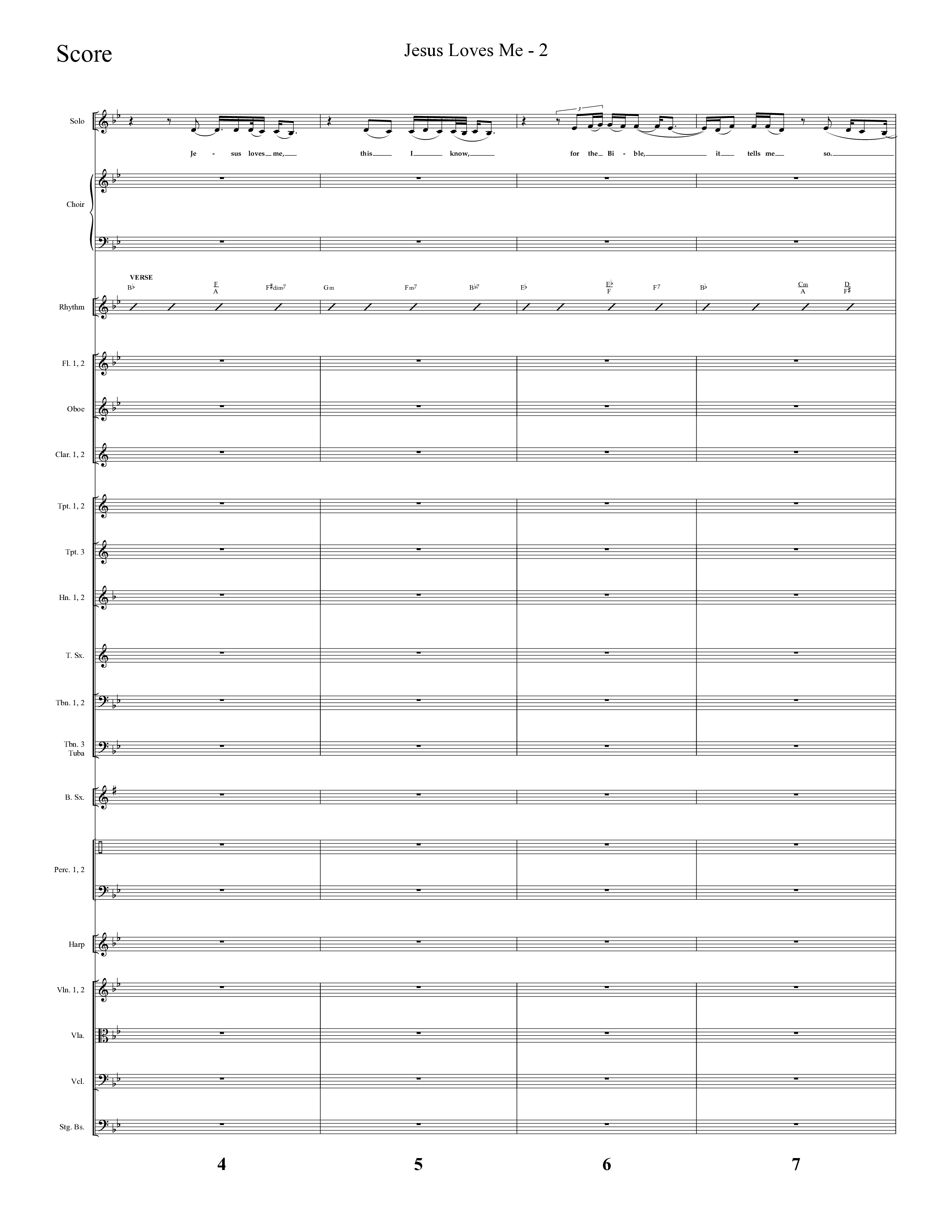 Jesus Loves Me with The Love Of God (Choral Anthem SATB) Conductor's Score (Lifeway Choral / Arr. Cliff Duren)