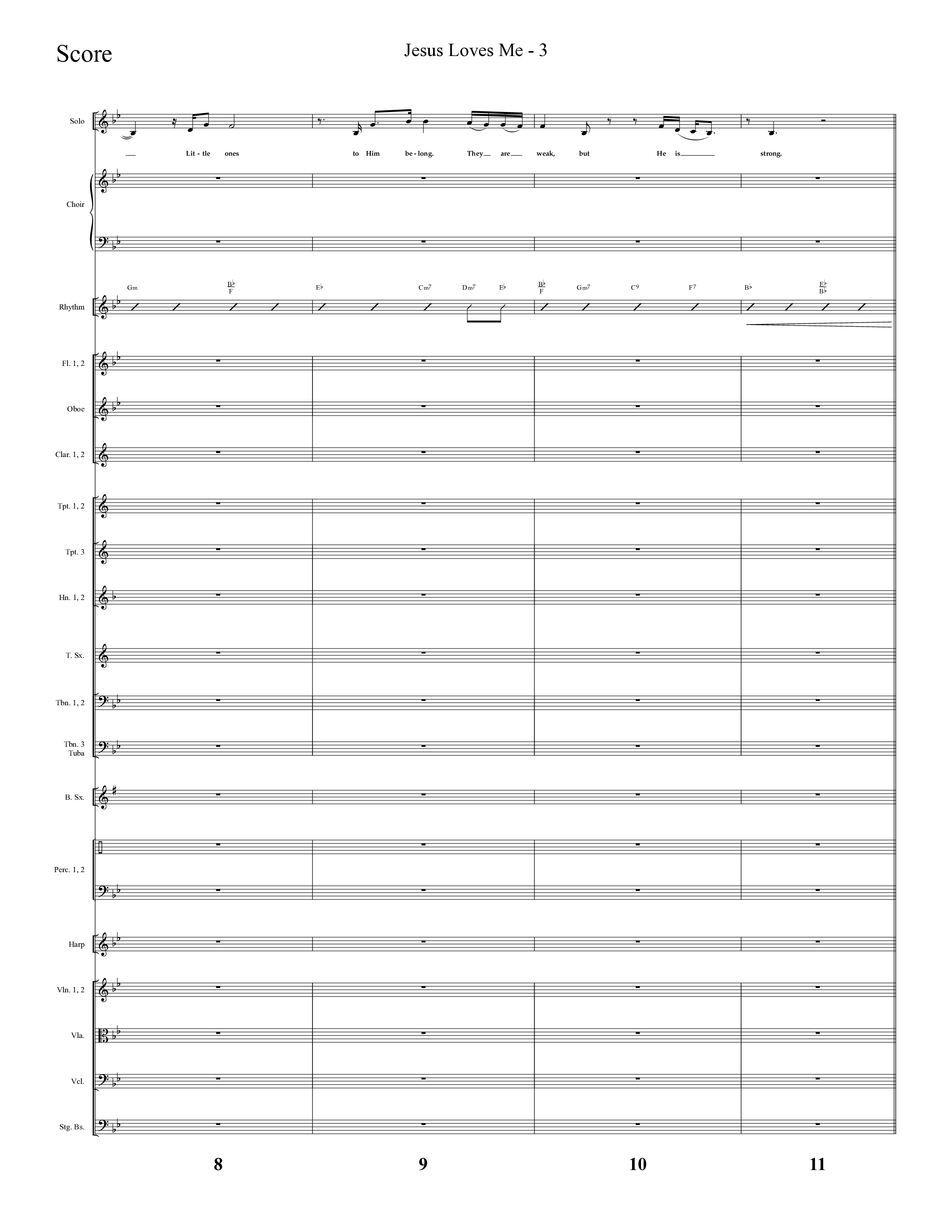 Jesus Loves Me with The Love Of God (Choral Anthem SATB) Conductor's Score (Lifeway Choral / Arr. Cliff Duren)