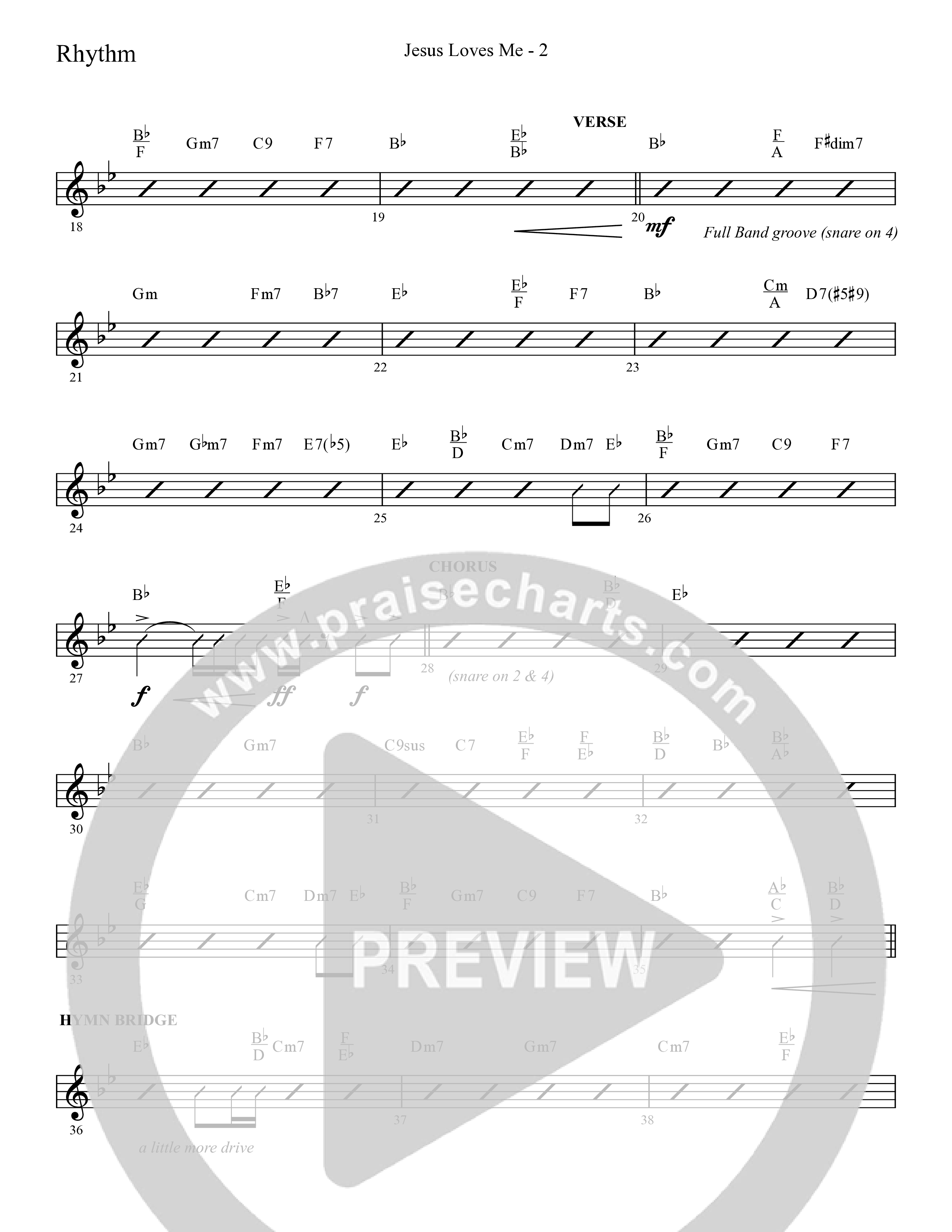 Jesus Loves Me with The Love Of God (Choral Anthem SATB) Lead Melody & Rhythm (Lifeway Choral / Arr. Cliff Duren)