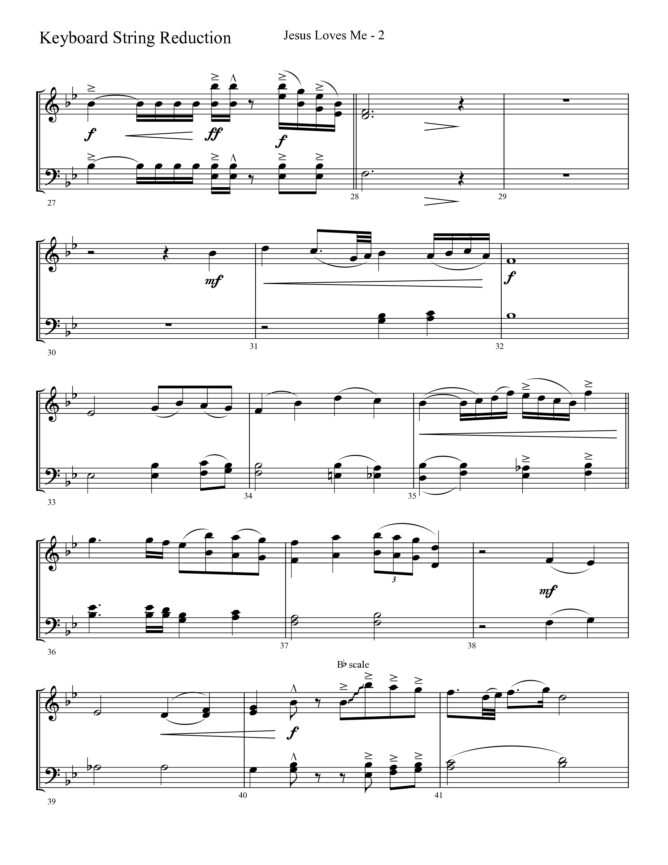 Jesus Loves Me with The Love Of God (Choral Anthem SATB) String Reduction (Lifeway Choral / Arr. Cliff Duren)