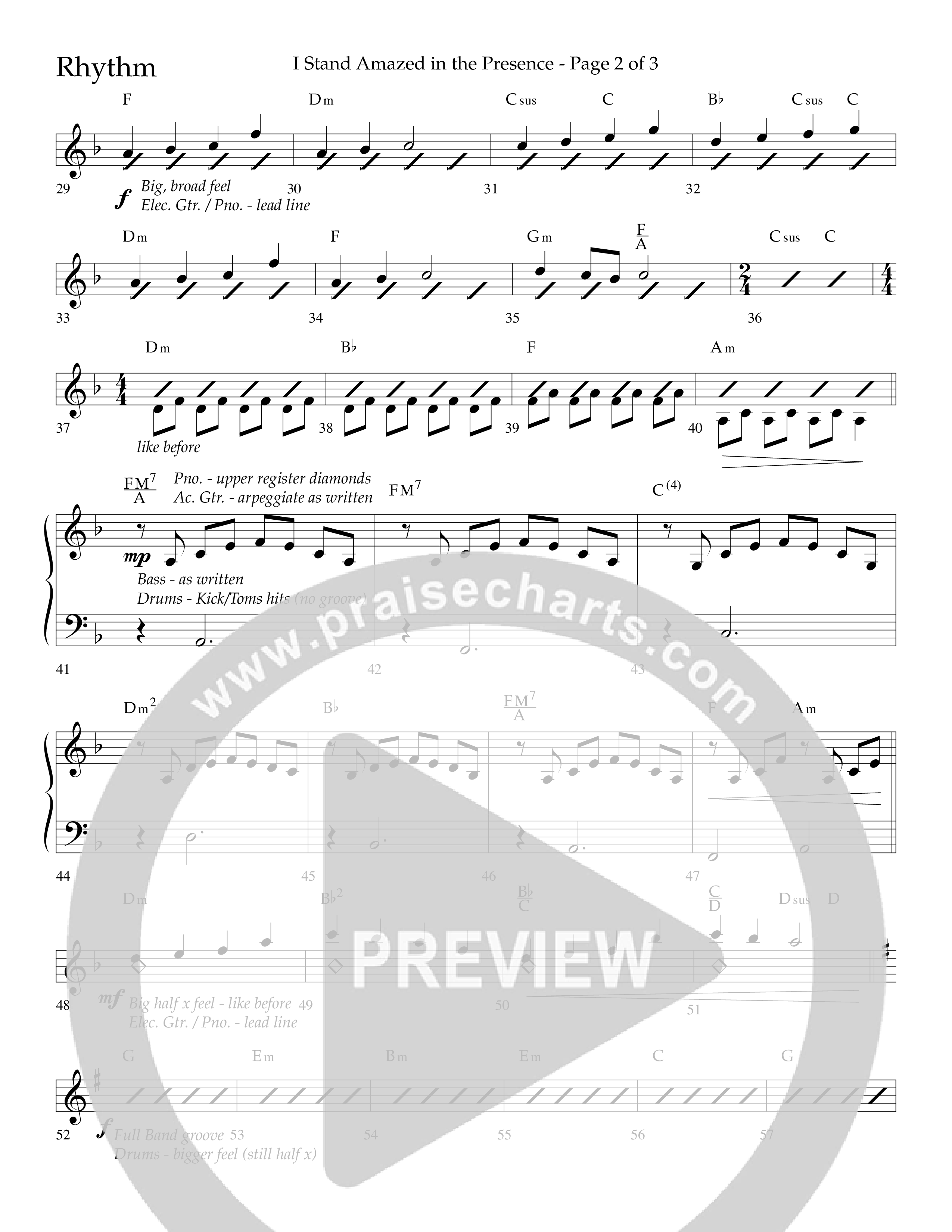 I Stand Amazed in the Presence (Choral Anthem SATB) Lead Melody & Rhythm (Lifeway Choral / Arr. David Shipps)