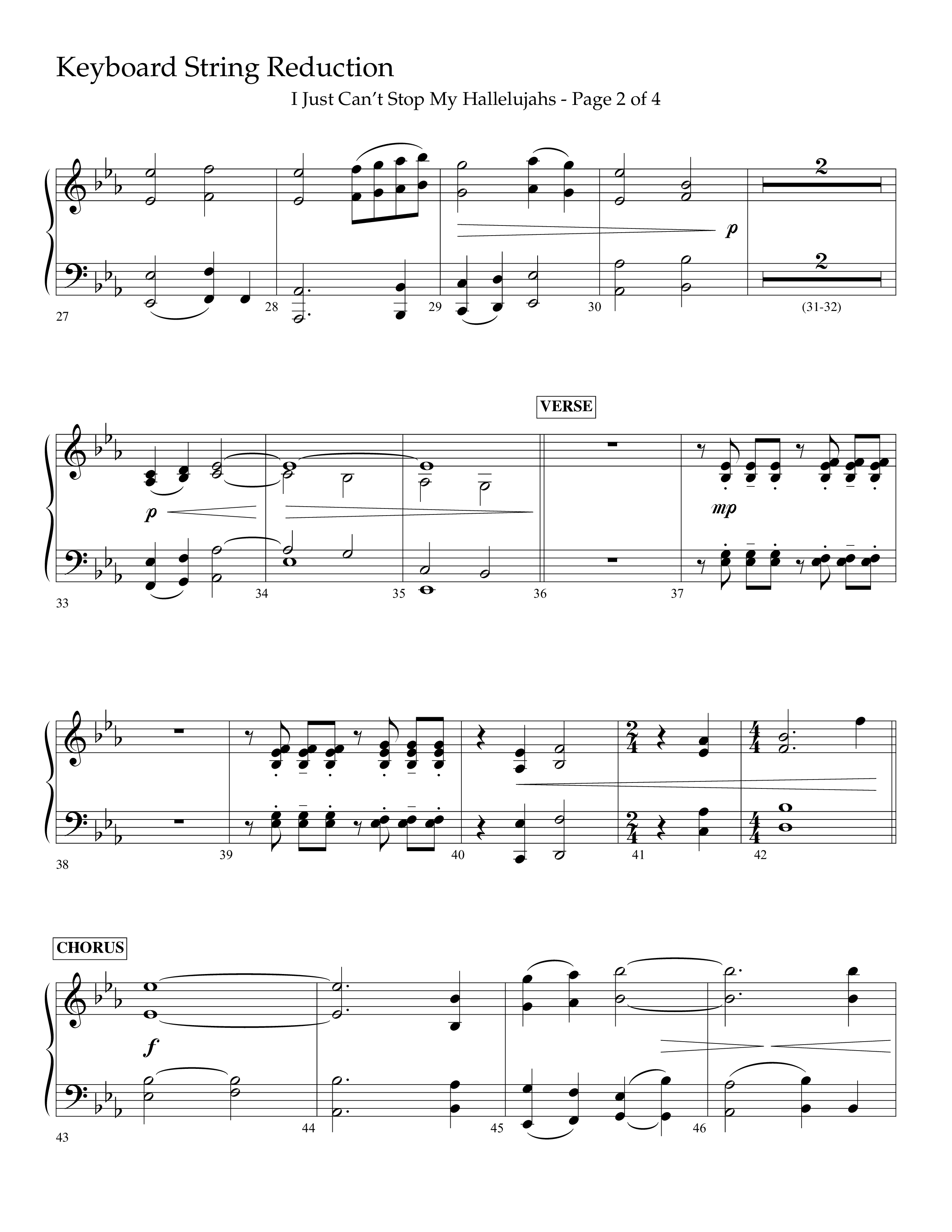 I Just Can’t Stop My Hallelujahs (Choral Anthem SATB) String Reduction (Lifeway Choral / Arr. Eric Belvin / Arr. John Bolin / Arr. Don Koch / Orch. Phillip Keveren)