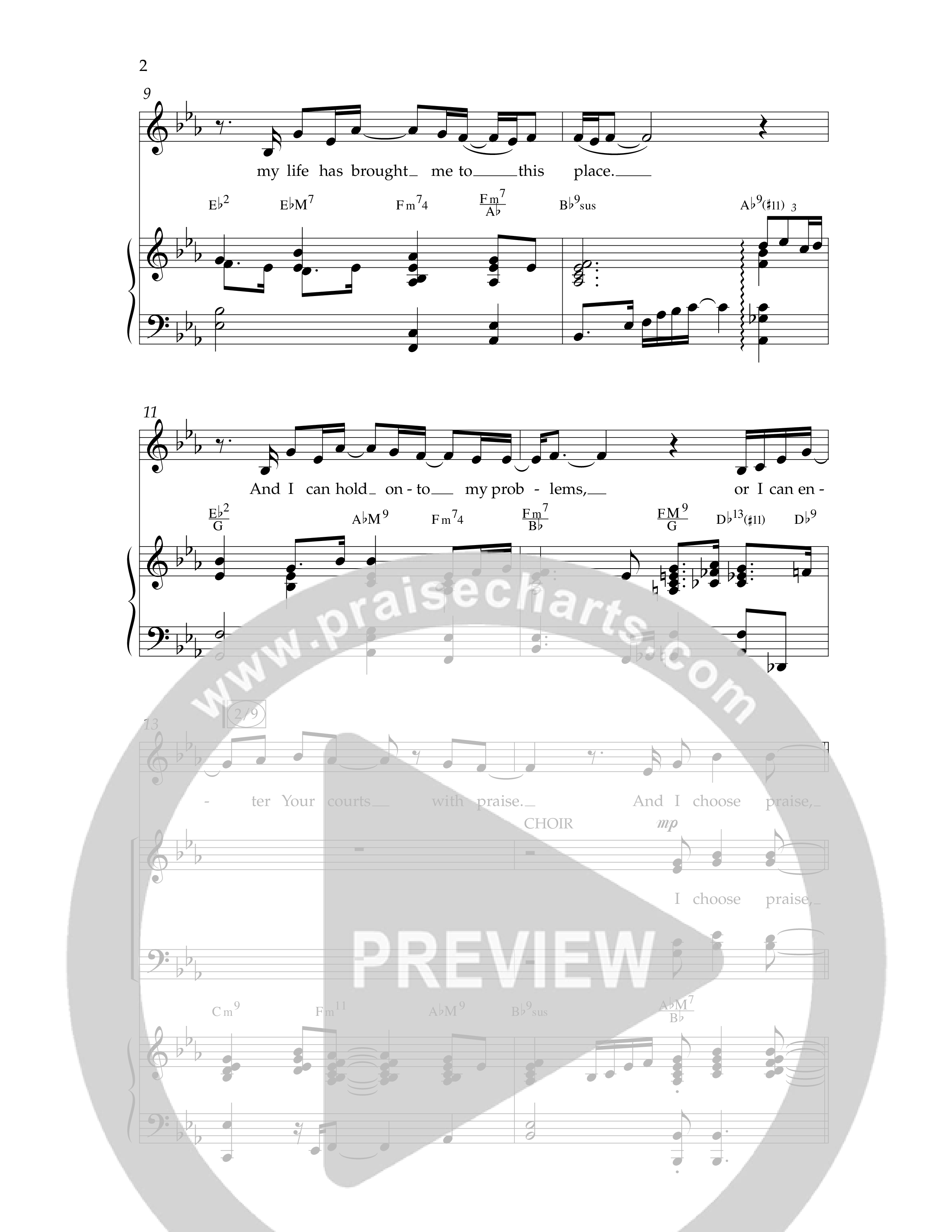 I Choose Praise (Choral Anthem SATB) Anthem (SATB/Piano) (Lifeway Choral / Arr. Jim Hammerly)