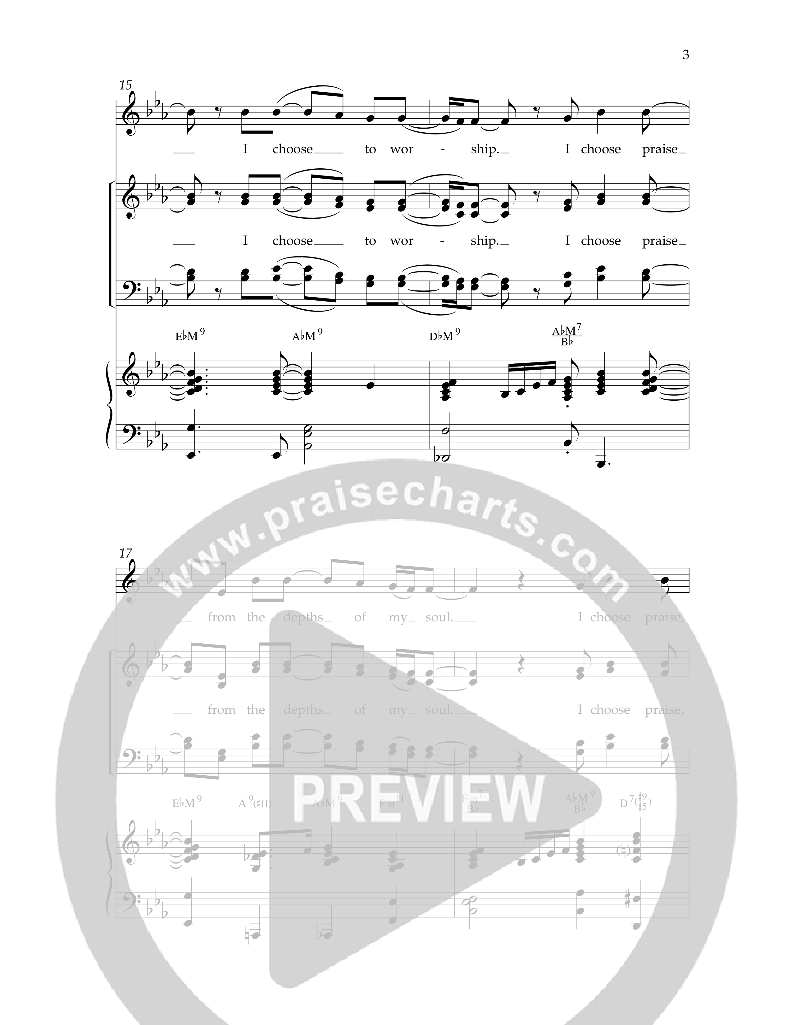 I Choose Praise (Choral Anthem SATB) Anthem (SATB/Piano) (Lifeway Choral / Arr. Jim Hammerly)