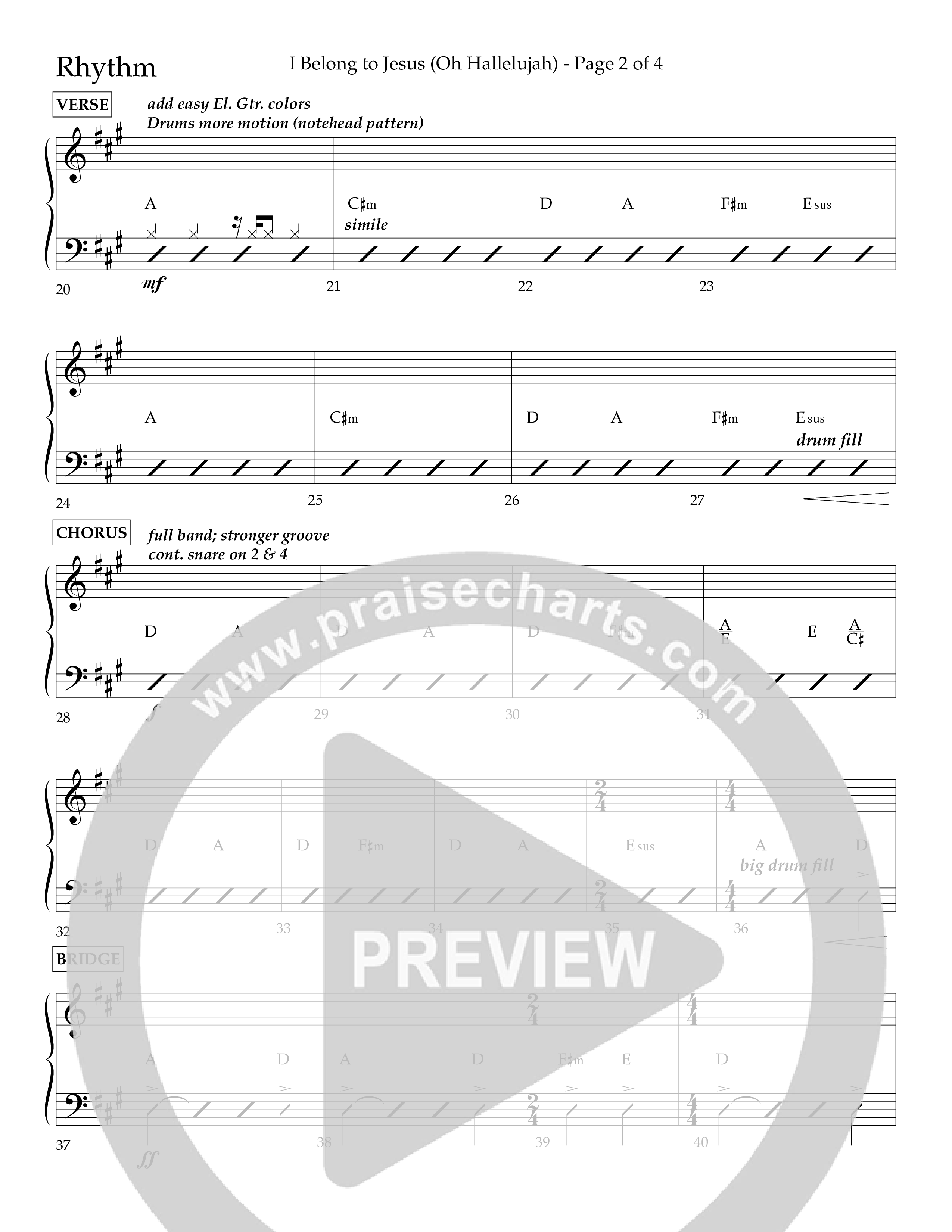 I Belong To Jesus (Oh Hallelujah) (Choral Anthem SATB) Lead Melody & Rhythm (Lifeway Choral / Arr. Luke Gambill / Orch. Josh Stewart)