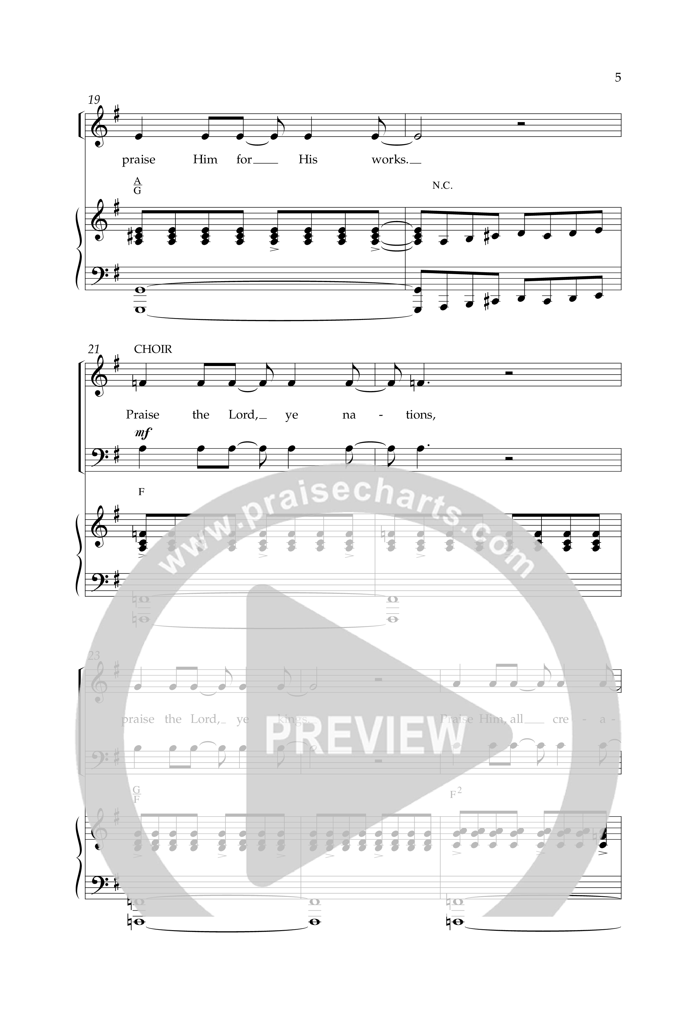 Praise Medley (Choral Anthem SATB) Anthem (SATB/Piano) (Lifeway Choral / Arr. Phillip Keveren / Arr. Jay Rouse)