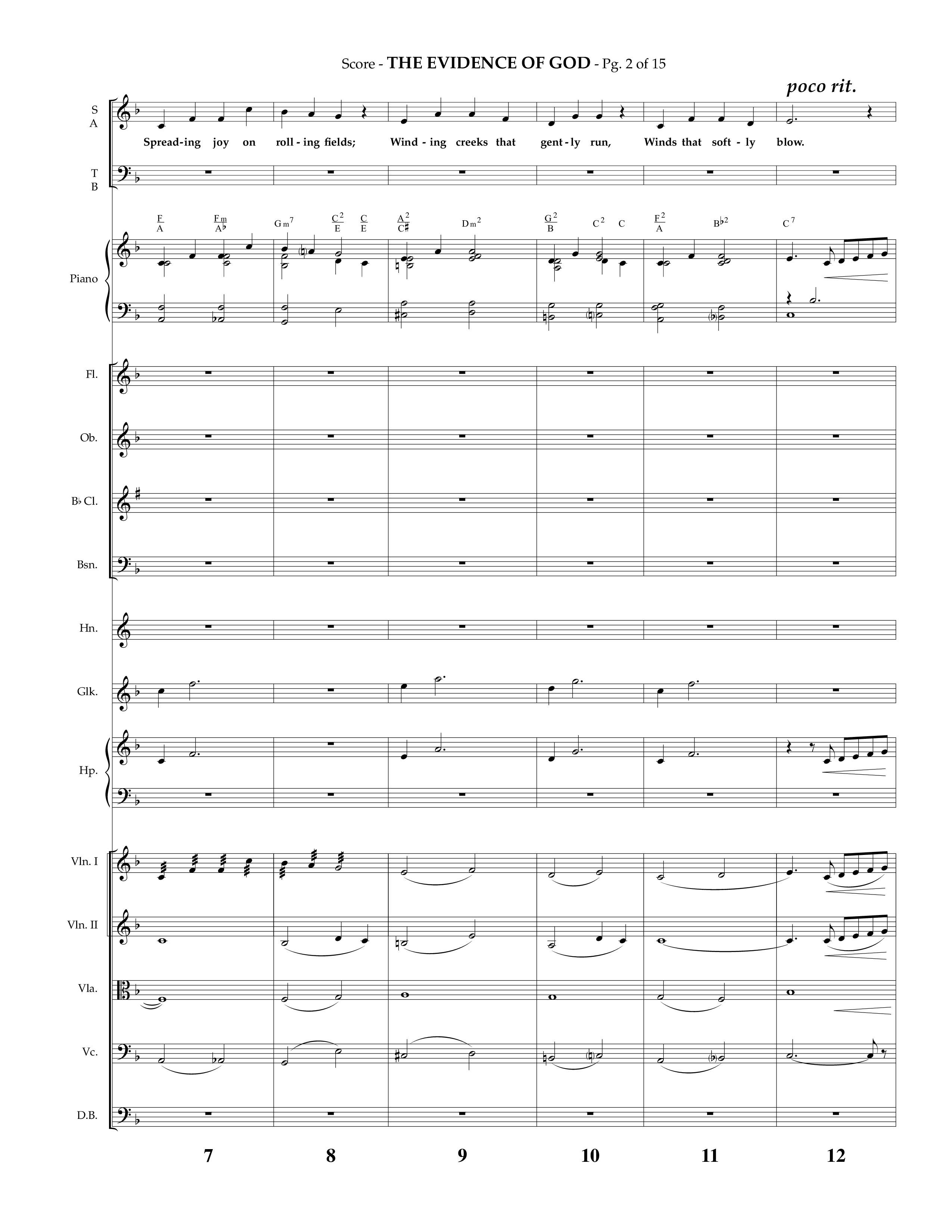 The Evidence Of God (Choral Anthem SATB) Conductor's Score (Lifeway Choral / Arr. Phillip Keveren)