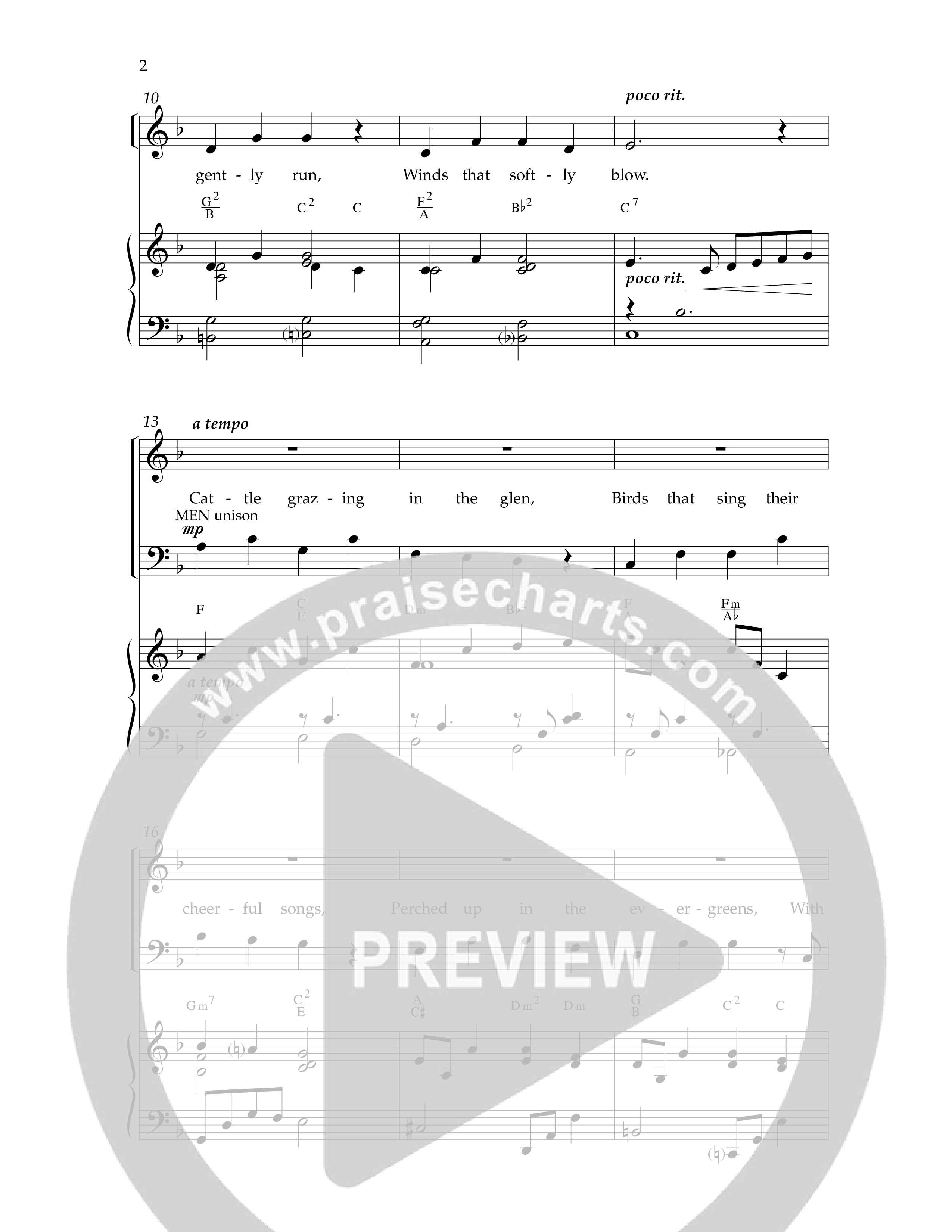 The Evidence Of God (Choral Anthem SATB) Anthem (SATB/Piano) (Lifeway Choral / Arr. Phillip Keveren)