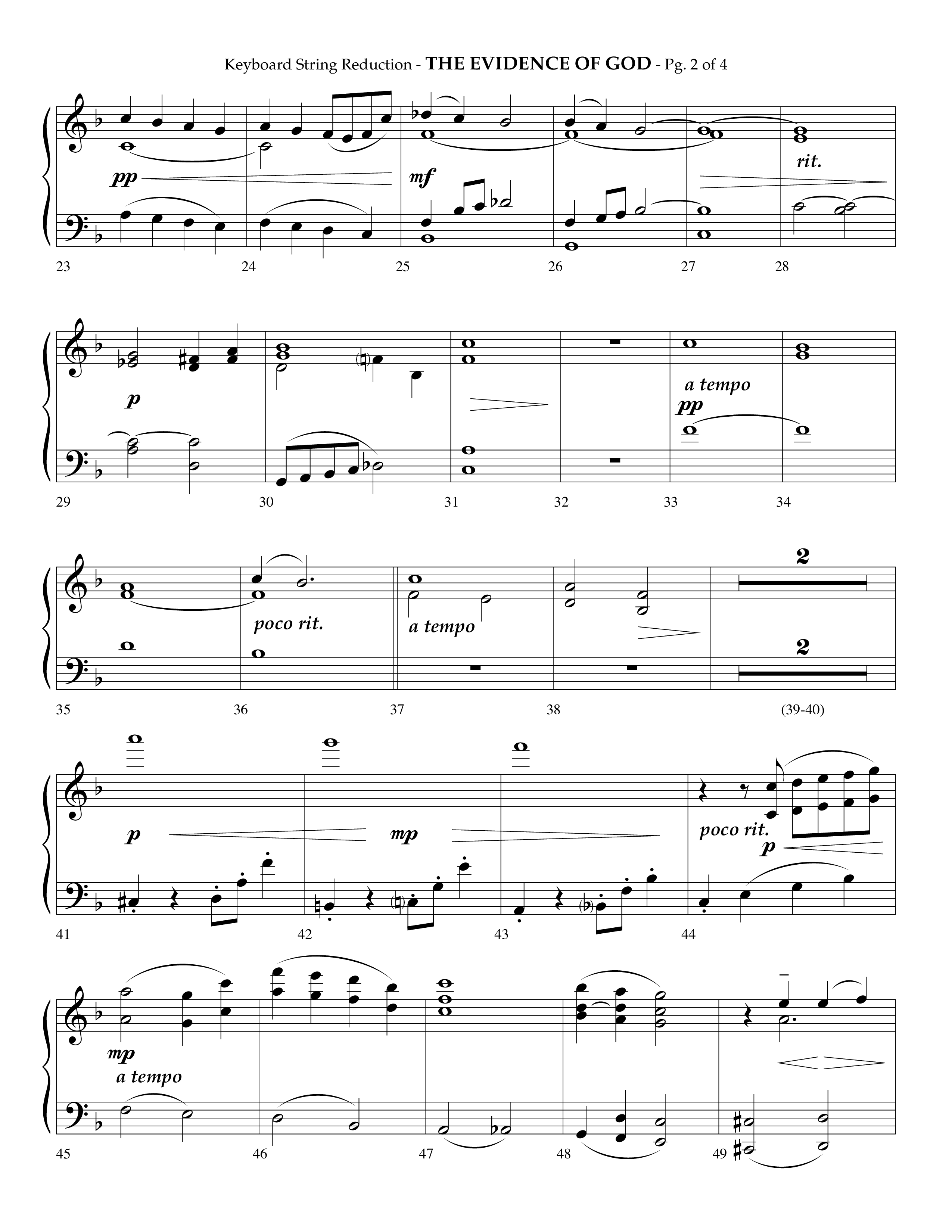 The Evidence Of God (Choral Anthem SATB) String Reduction (Lifeway Choral / Arr. Phillip Keveren)
