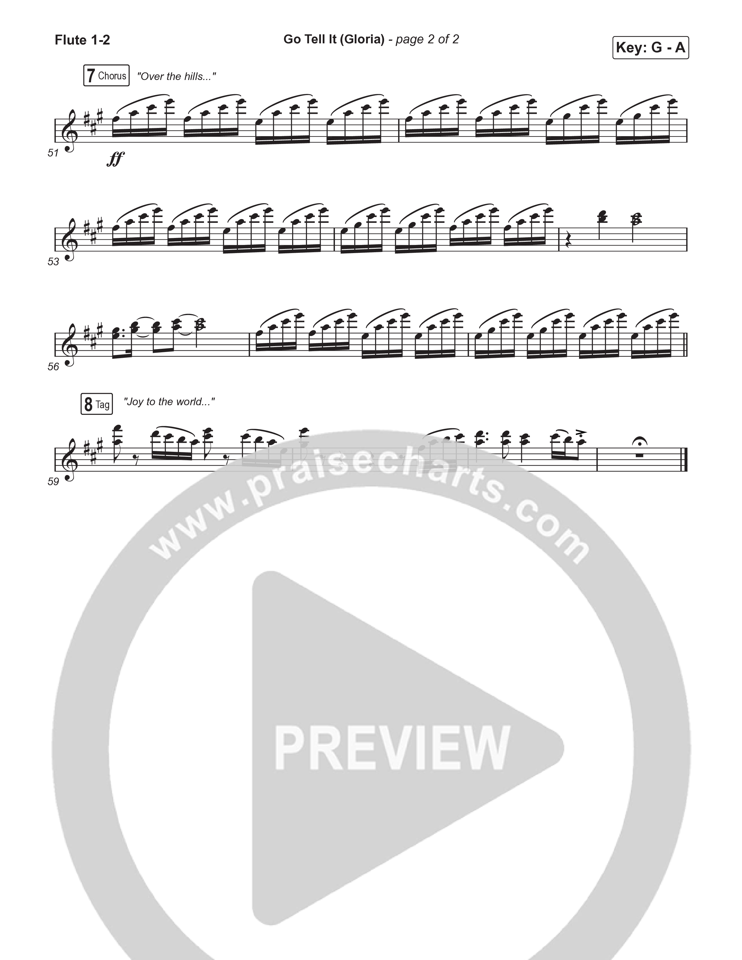 Go Tell It (Gloria) (Choral Anthem SATB) Wind Pack (Matt Maher / Arr. Luke Gambill)