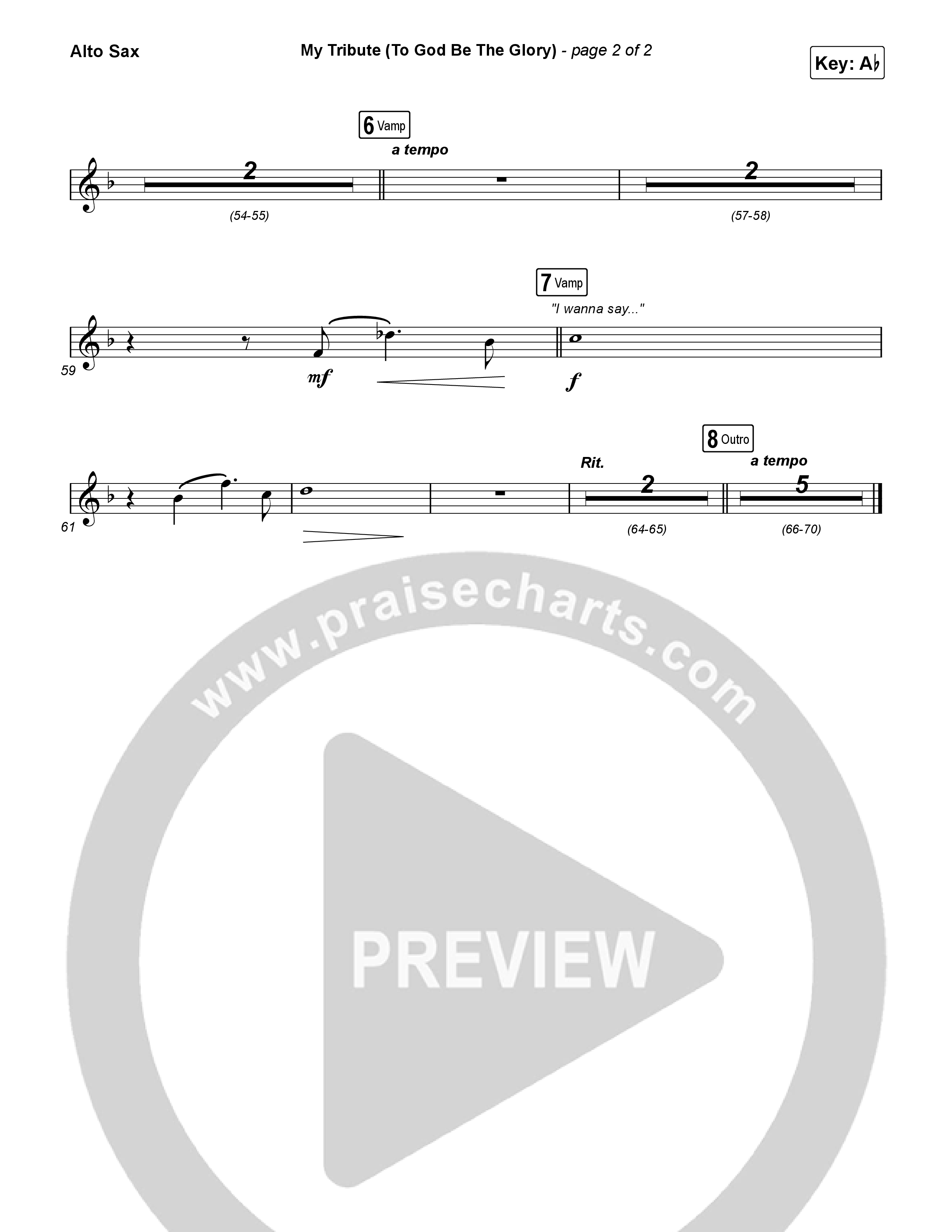 My Tribute (To God Be The Glory) (Sing It Now) Sax Pack (Natalie Grant / CeCe Winans / Arr. Luke Gambill)