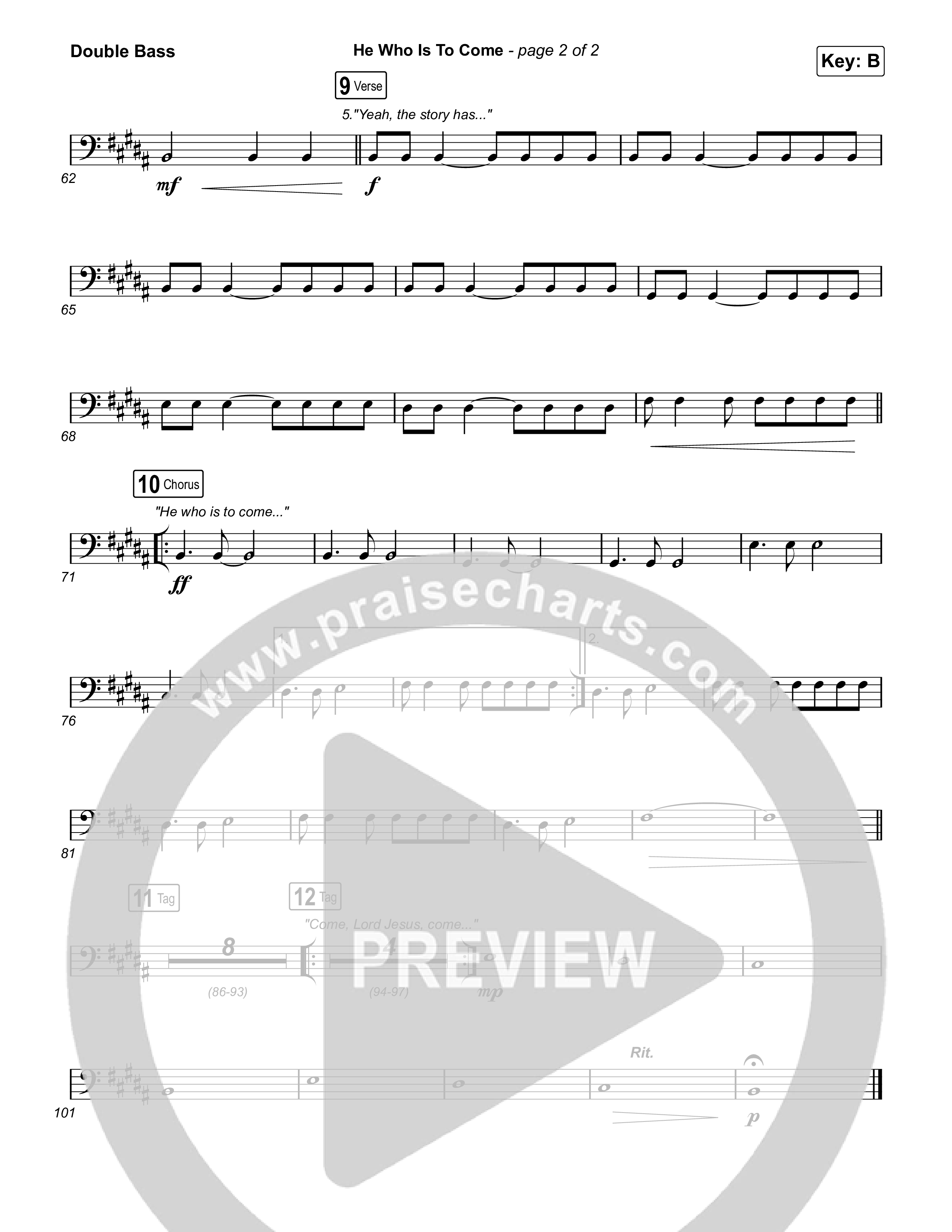 He Who Is To Come String Bass (Passion / Cody Carnes / Kristian Stanfill)