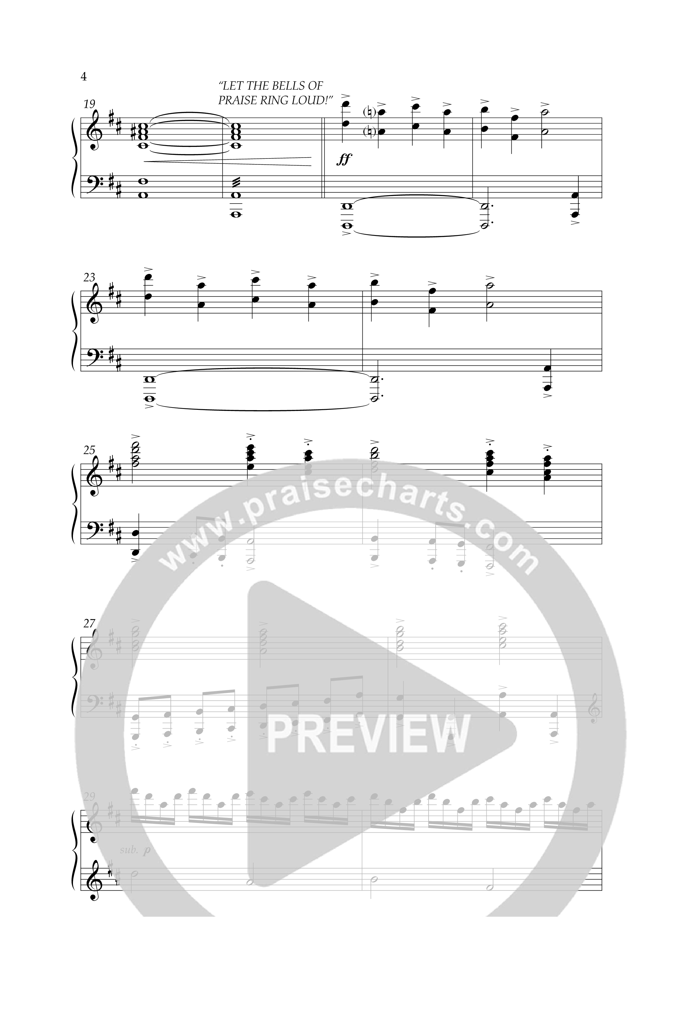 Let The Bells Ring Loud (Choral Anthem SATB) Anthem (SATB/Piano) (Lifeway Choral / Arr. Phillip Keveren)