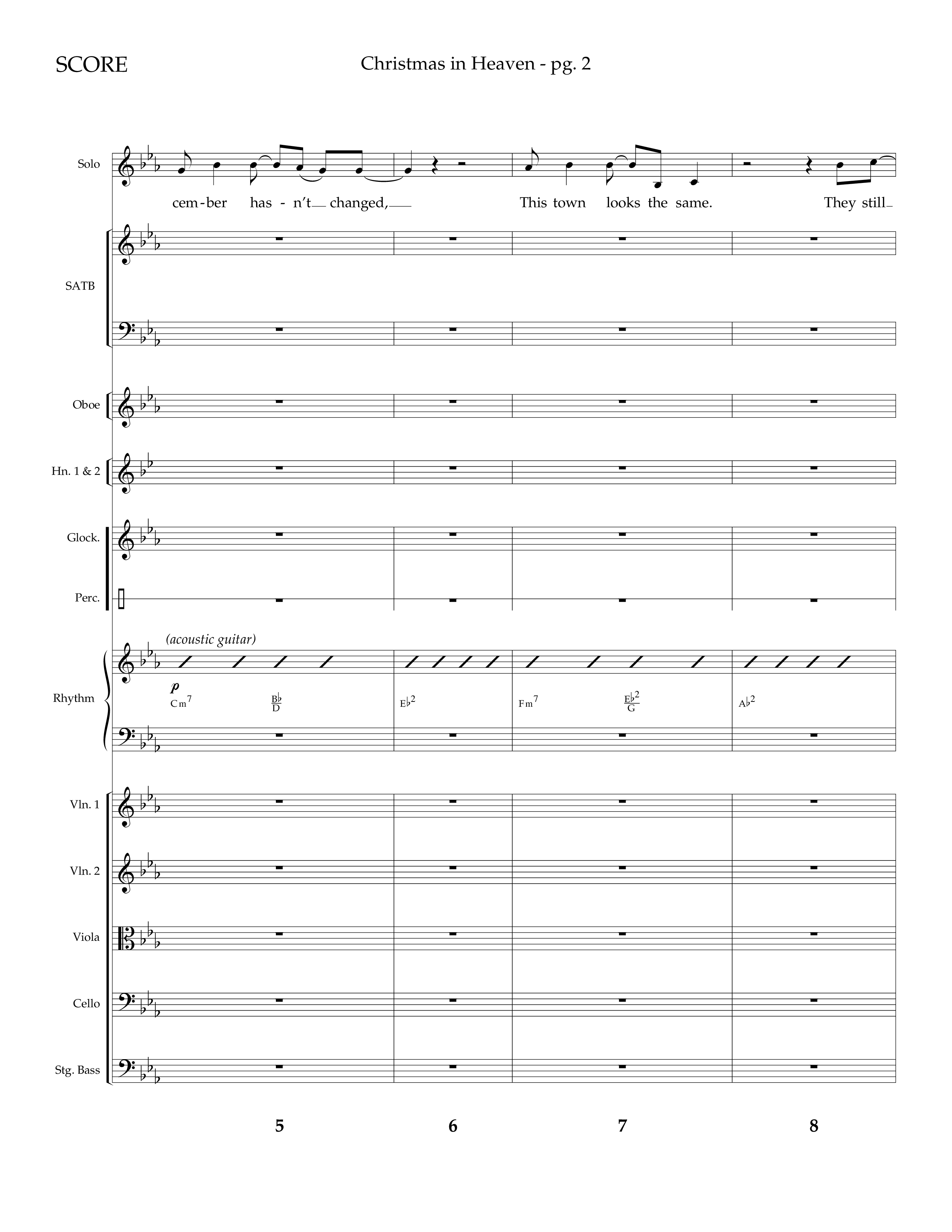 Christmas In Heaven (Choral Anthem SATB) Orchestration (Lifeway Choral / Arr. Phillip Keveren)