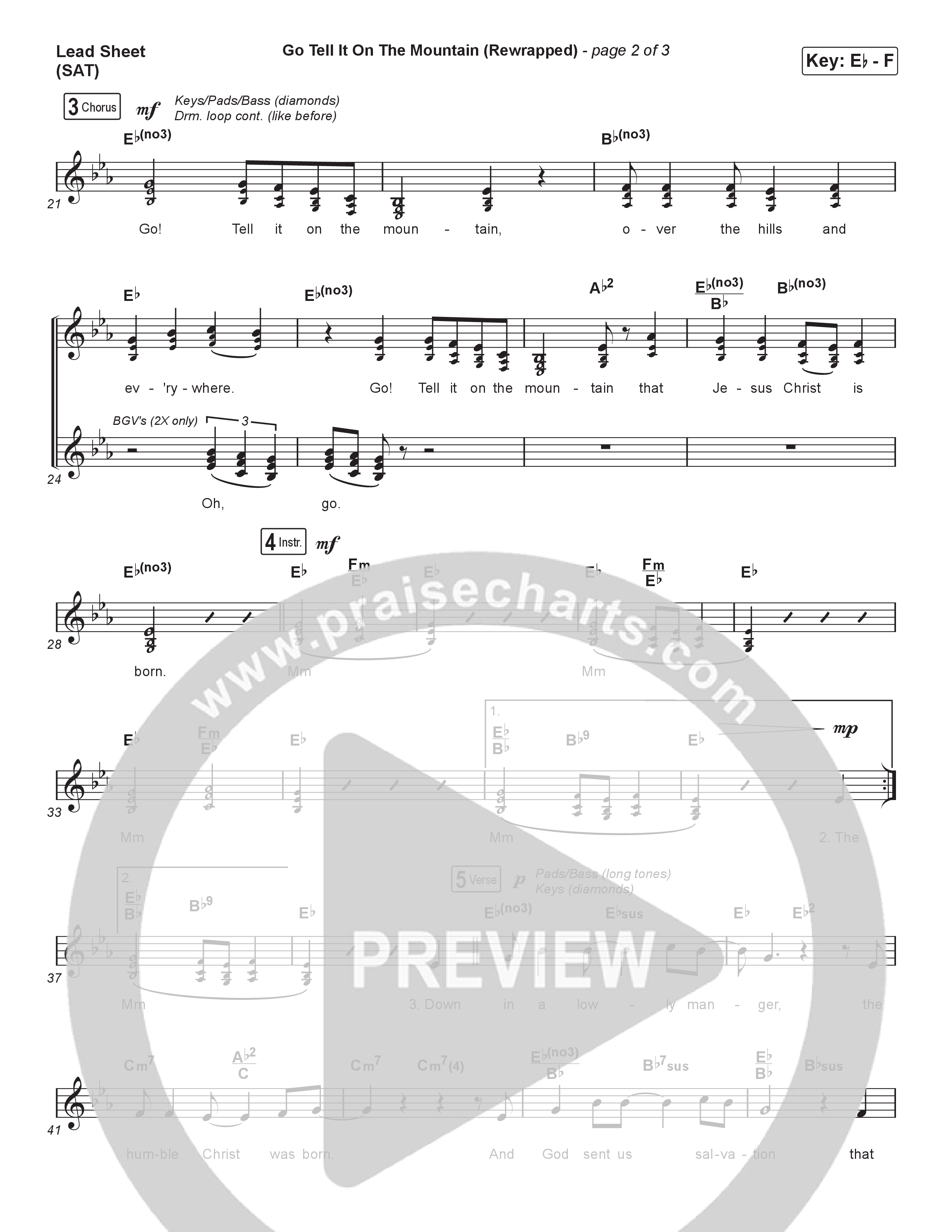 Go Tell It On The Mountain (Rewrapped) Piano/Vocal Pack (for KING & COUNTRY / Gabby Barrett)