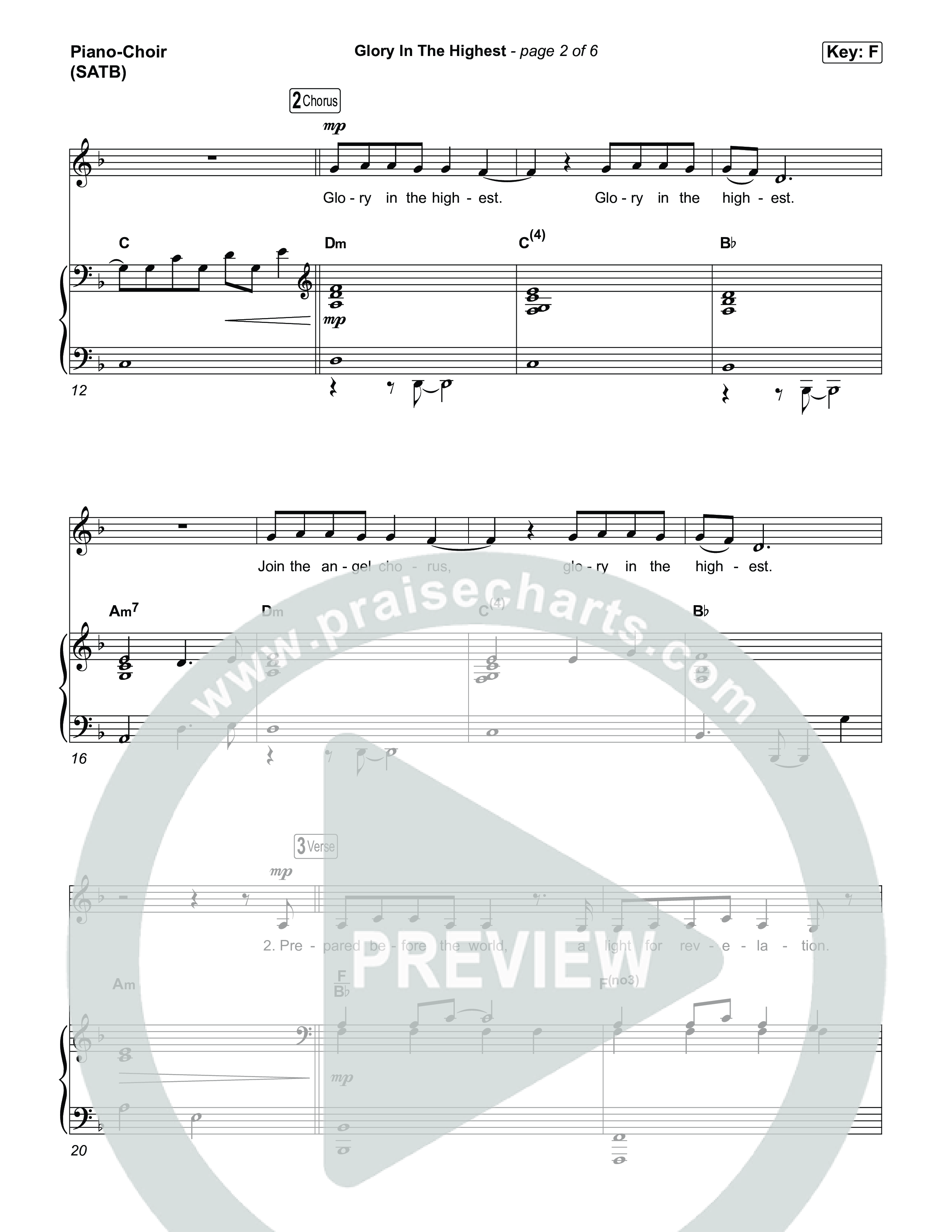 Glory In The Highest Piano/Vocal Pack (Journey Worship Co)