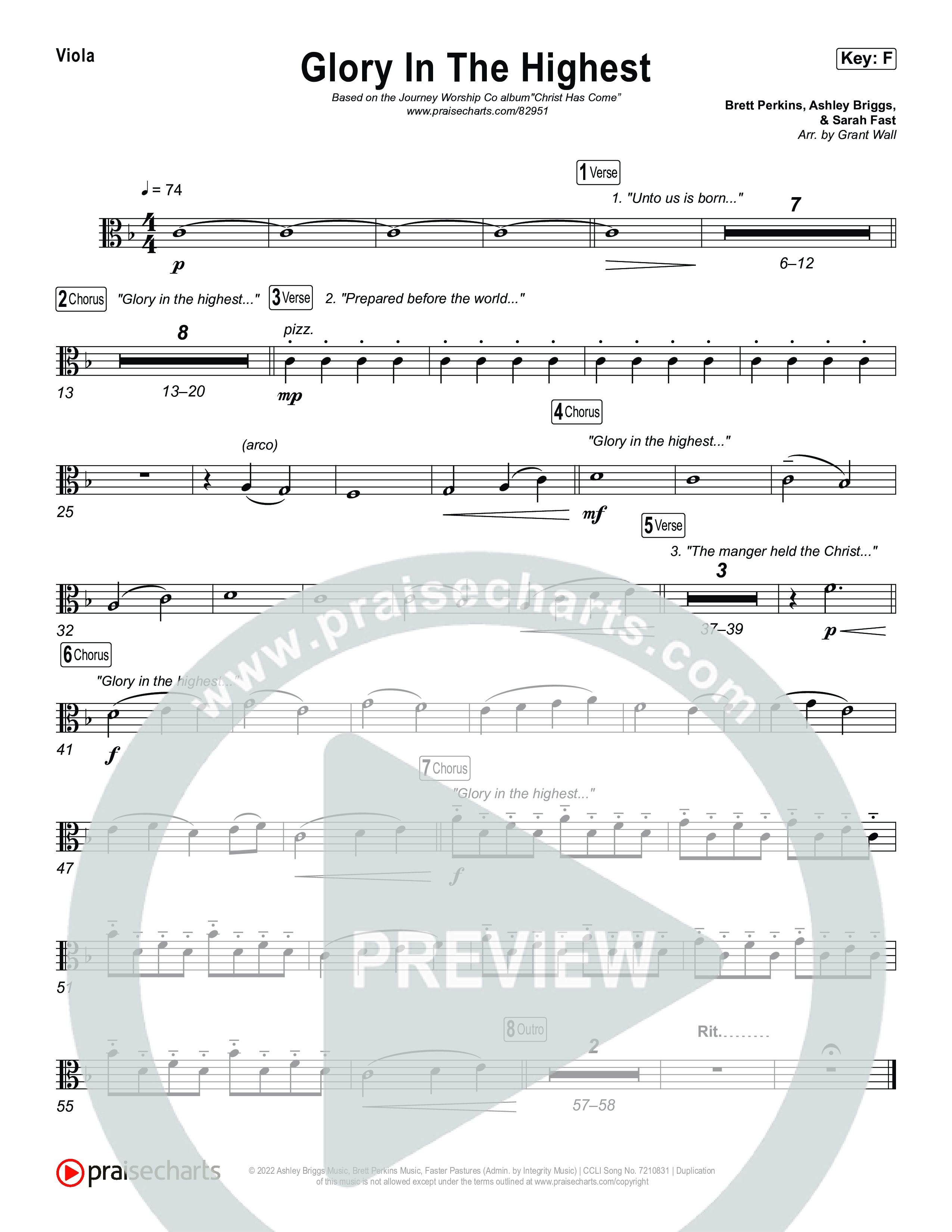 Glory In The Highest String Pack (Journey Worship Co)