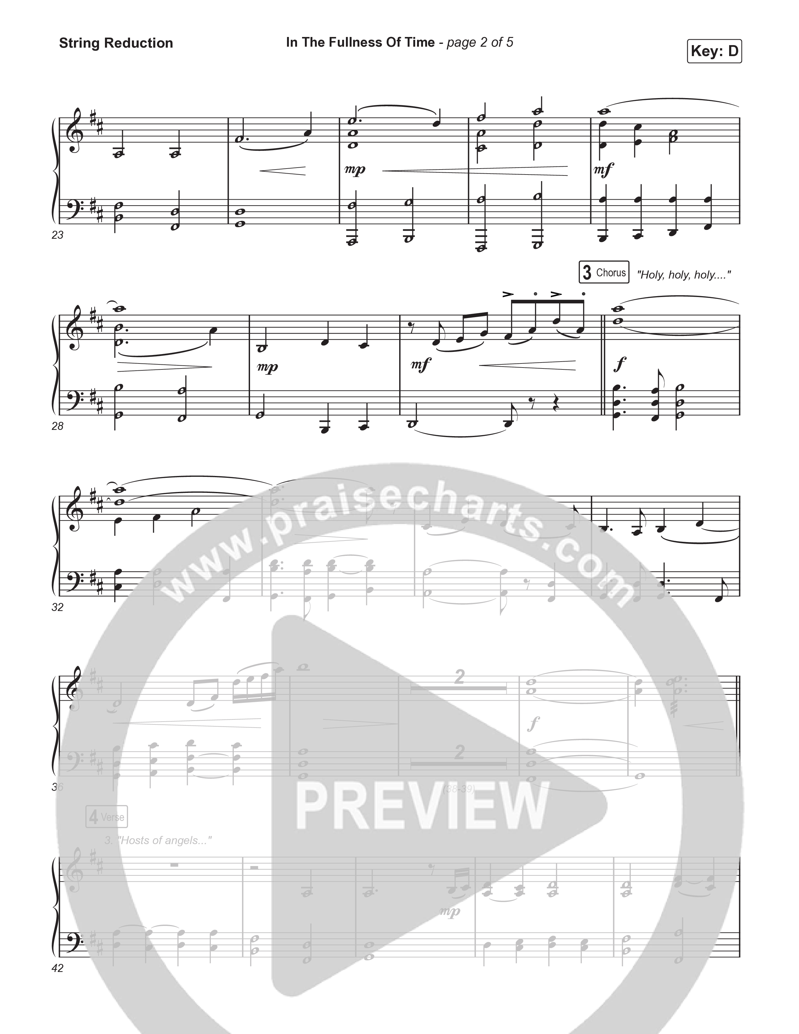 In The Fullness Of Time (Choral Anthem SATB) String Reduction (Matt Papa / Matt Boswell / Arr. Luke Gambill)