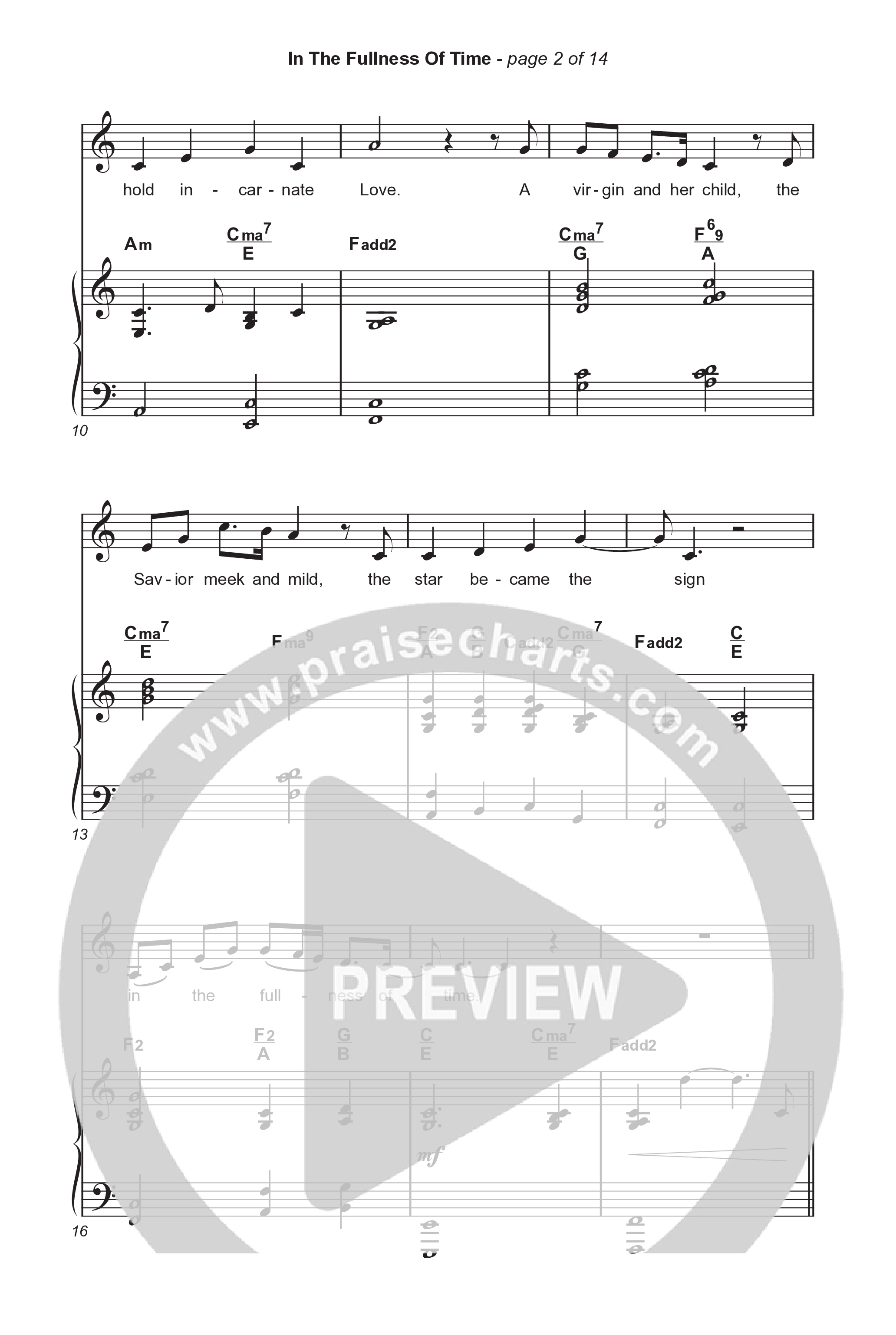 In The Fullness Of Time (Worship Choir/SAB) Octavo (SAB & Pno) (Matt Papa / Matt Boswell / Arr. Luke Gambill)