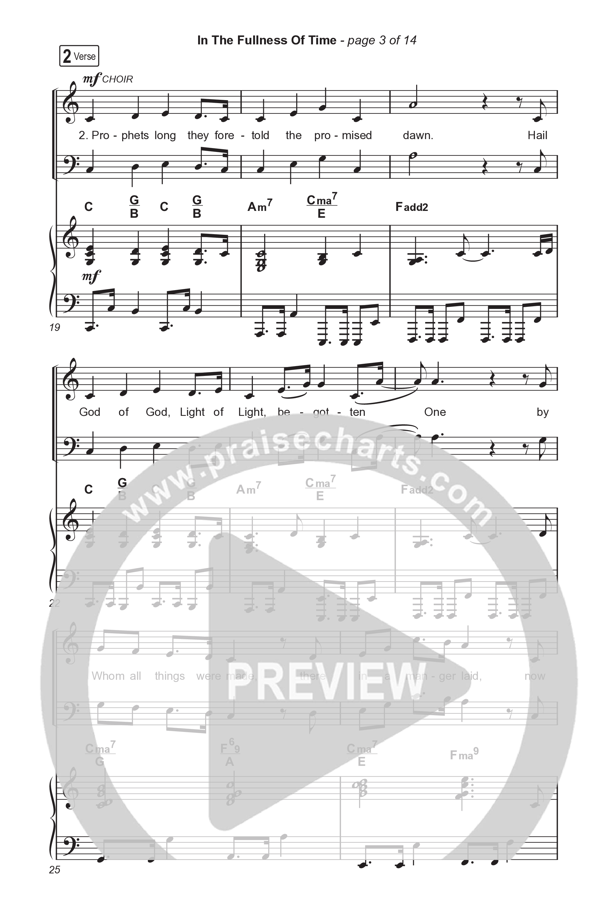 In The Fullness Of Time (Worship Choir/SAB) Octavo (SAB & Pno) (Matt Papa / Matt Boswell / Arr. Luke Gambill)