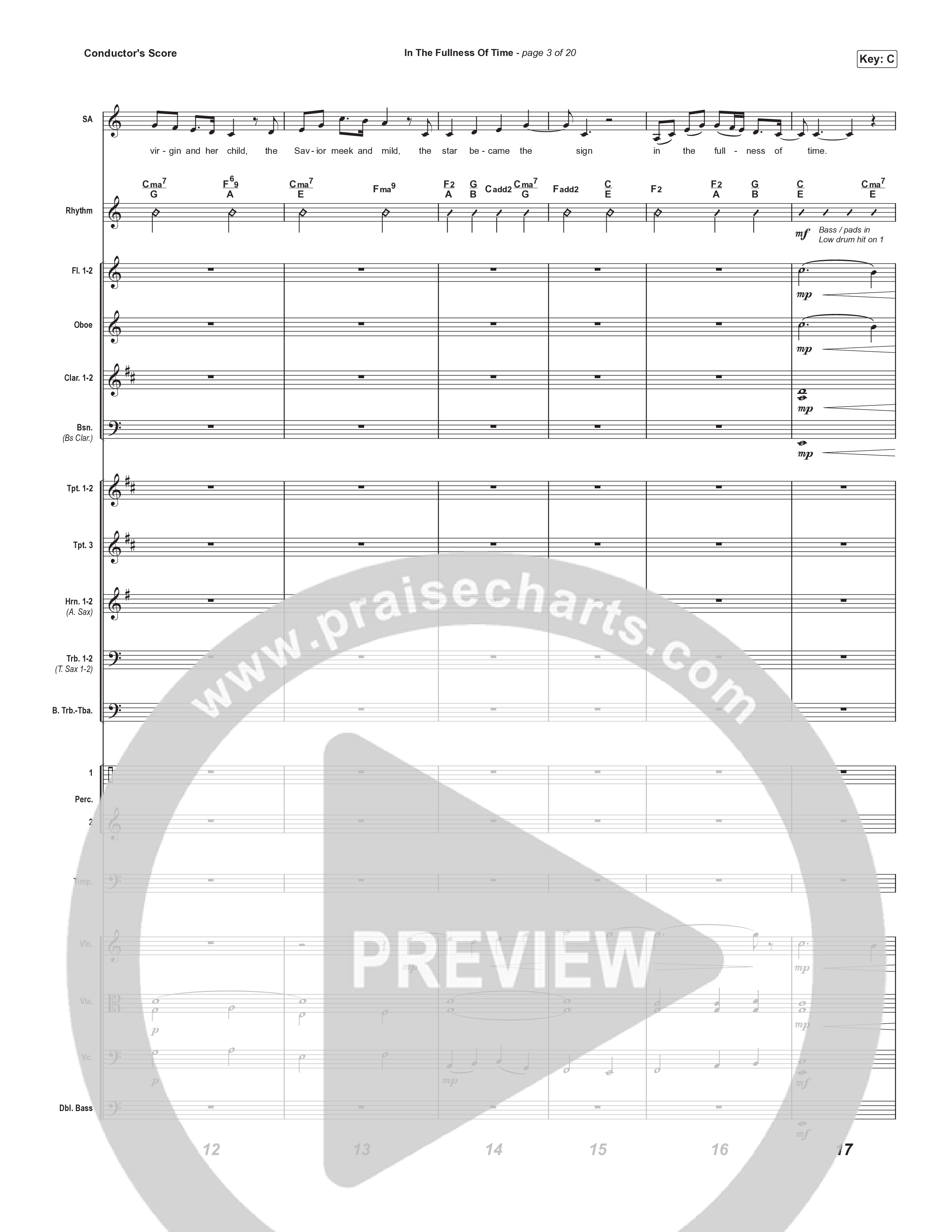 In The Fullness Of Time (Unison/2-Part) Conductor's Score (Matt Papa / Matt Boswell / Arr. Luke Gambill)