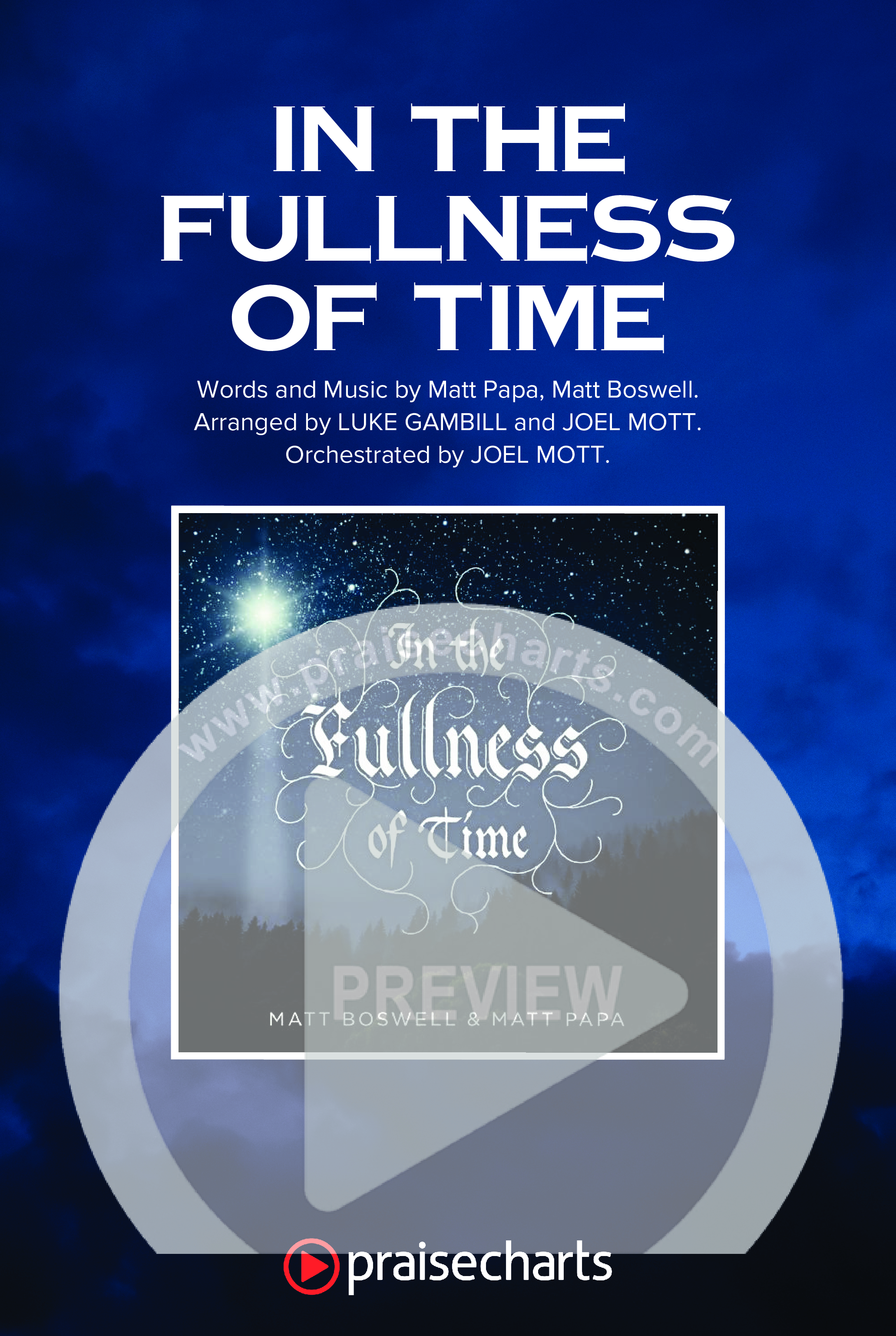 In The Fullness Of Time (Unison/2-Part) Octavo Cover Sheet (Matt Papa / Matt Boswell / Arr. Luke Gambill)