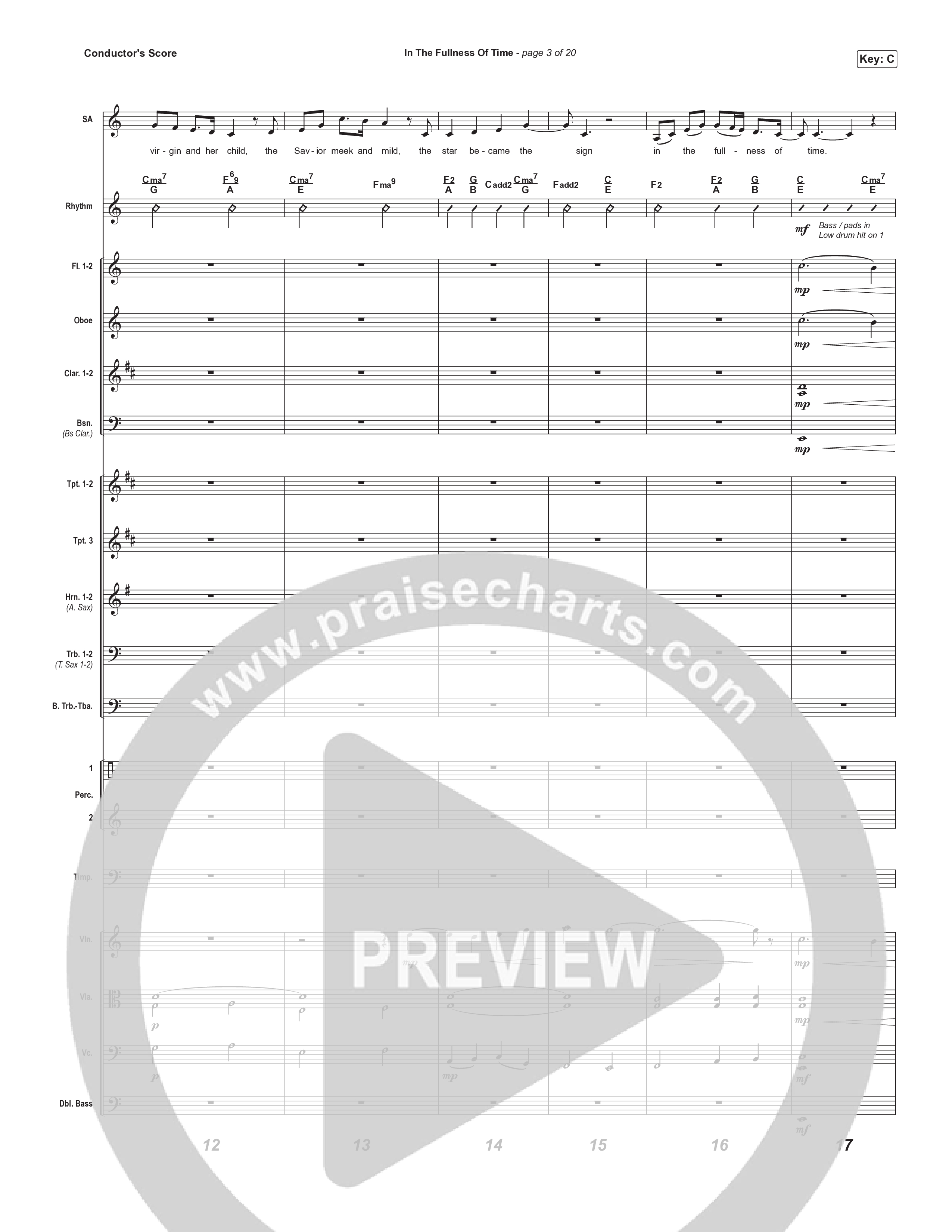 In The Fullness Of Time (Sing It Now) Conductor's Score (Matt Papa / Matt Boswell / Arr. Luke Gambill)