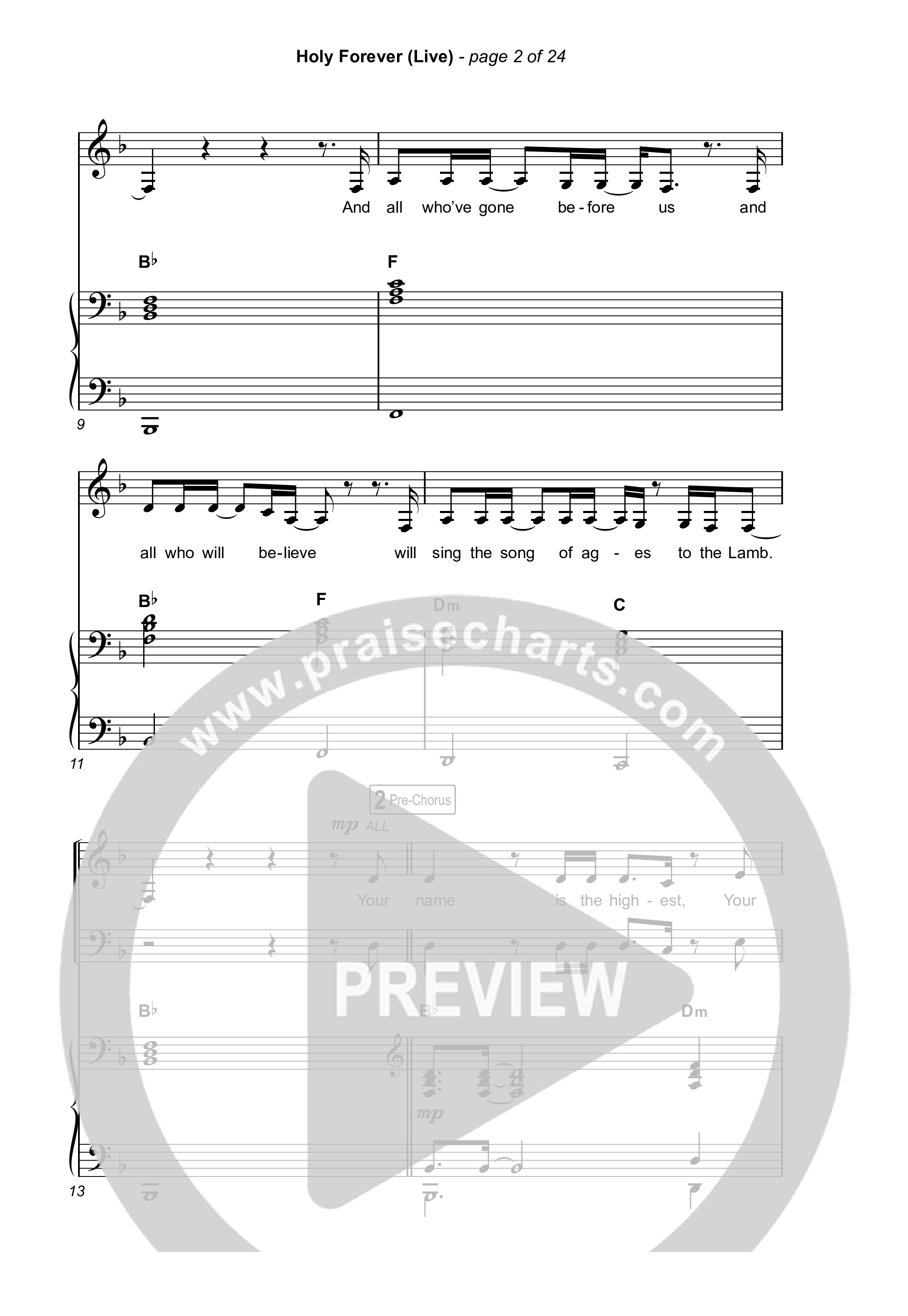 Holy Forever (Choral Anthem SATB) Octavo (SATB & Pno) (CeCe Winans / Arr. Luke Gambill)