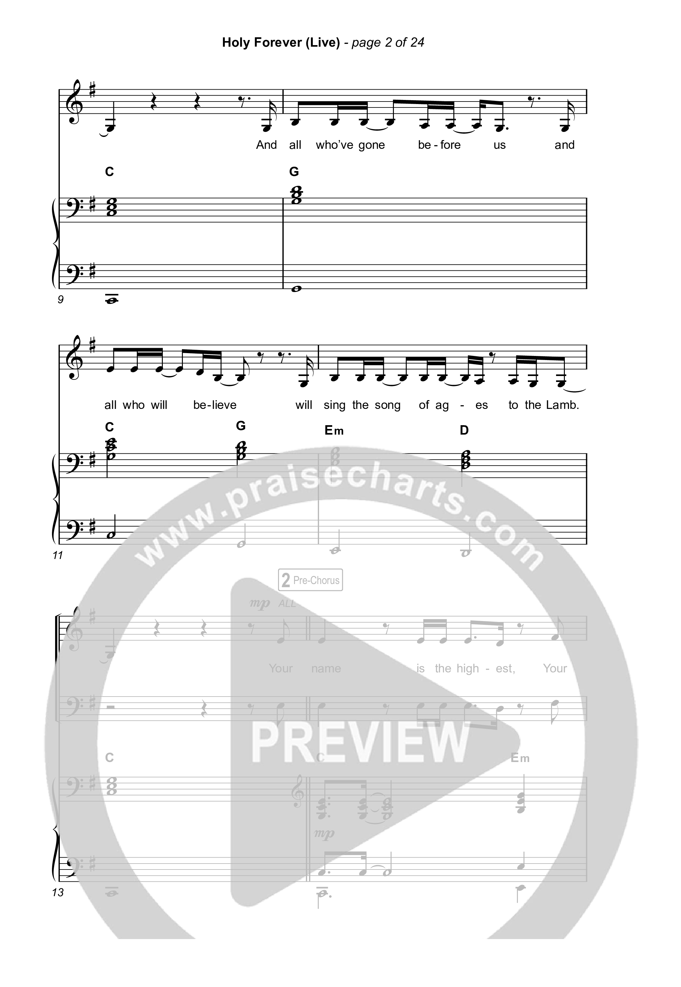 Holy Forever (Sing It Now) Octavo (SATB & Pno) (CeCe Winans / Arr. Luke Gambill)