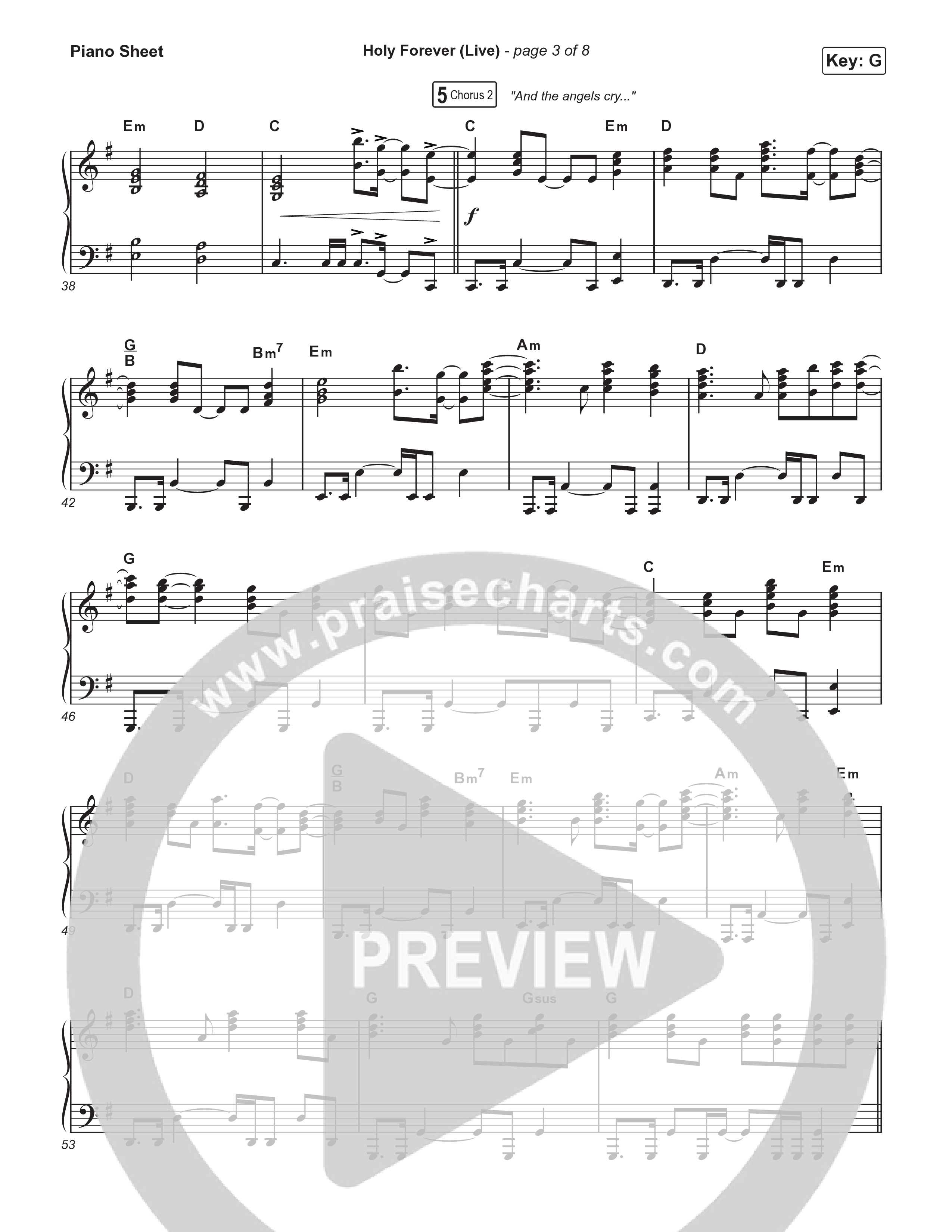 Holy Forever (Sing It Now) Piano Sheet (CeCe Winans / Arr. Luke Gambill)