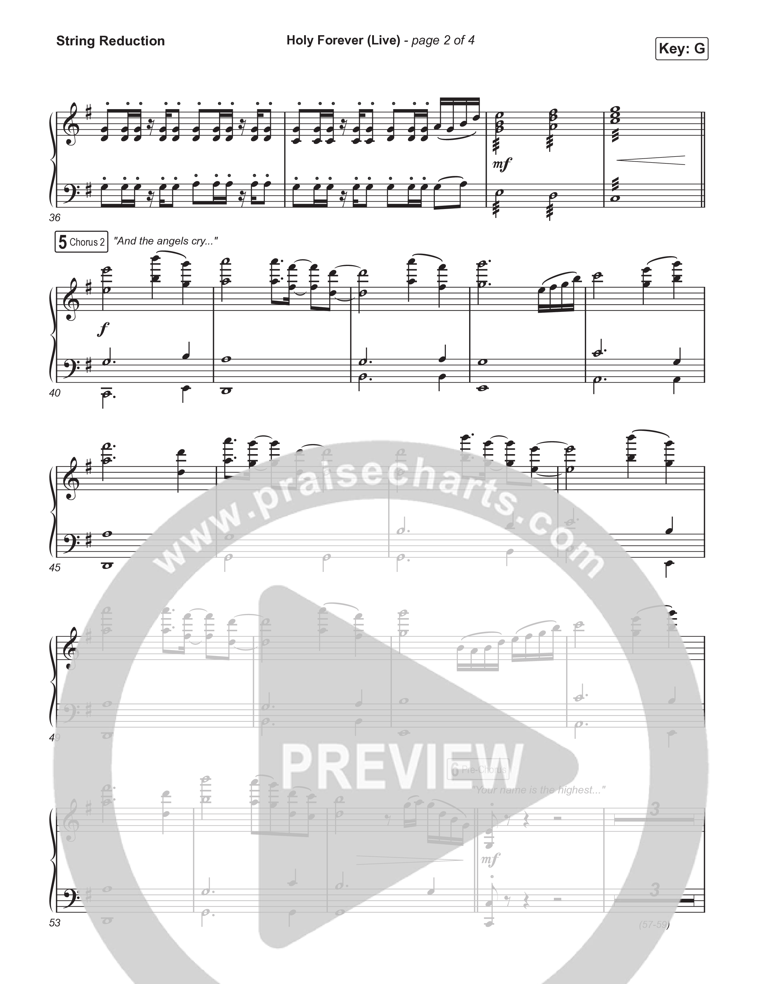 Holy Forever (Sing It Now) String Reduction (CeCe Winans / Arr. Luke Gambill)
