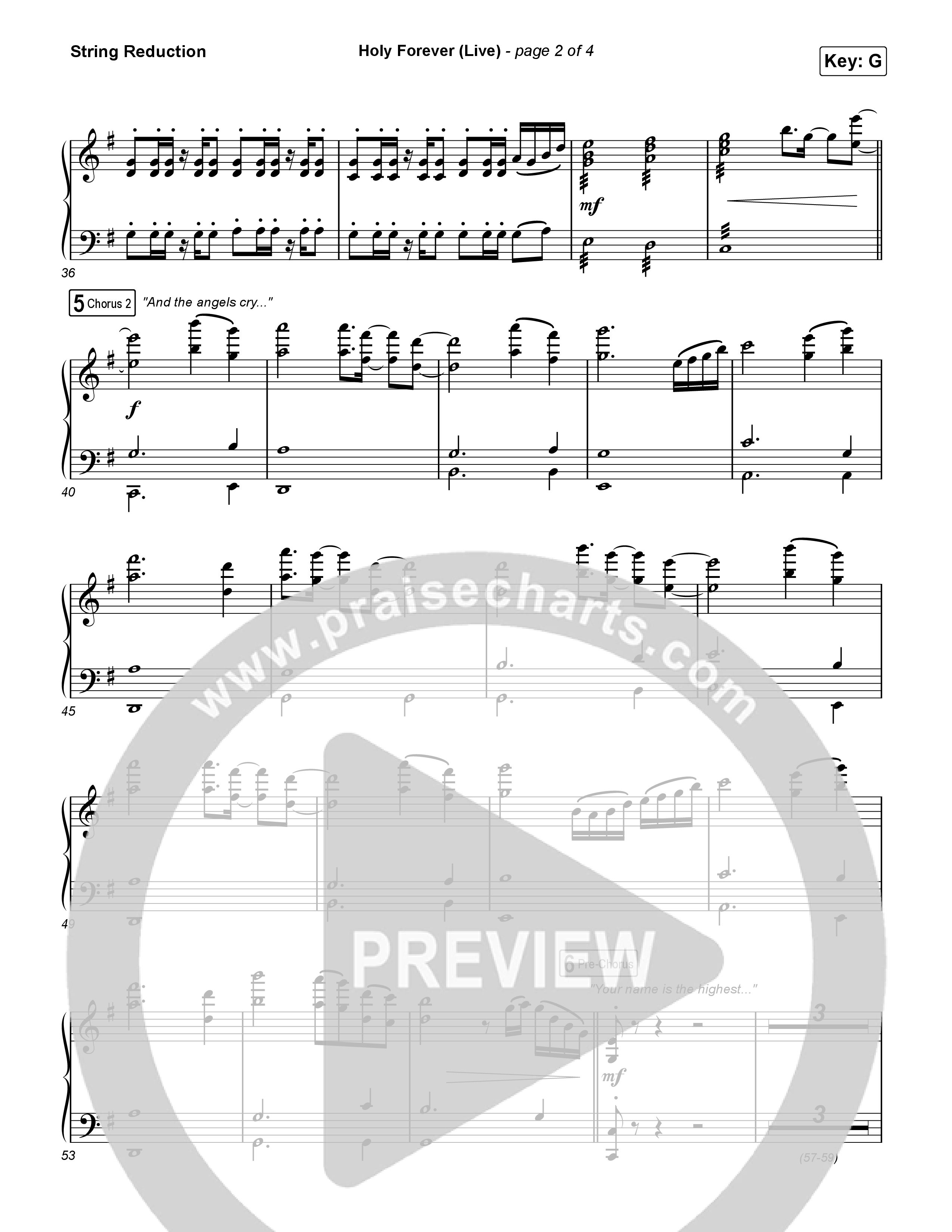 Holy Forever (Sing It Now) String Reduction (CeCe Winans / Arr. Luke Gambill)