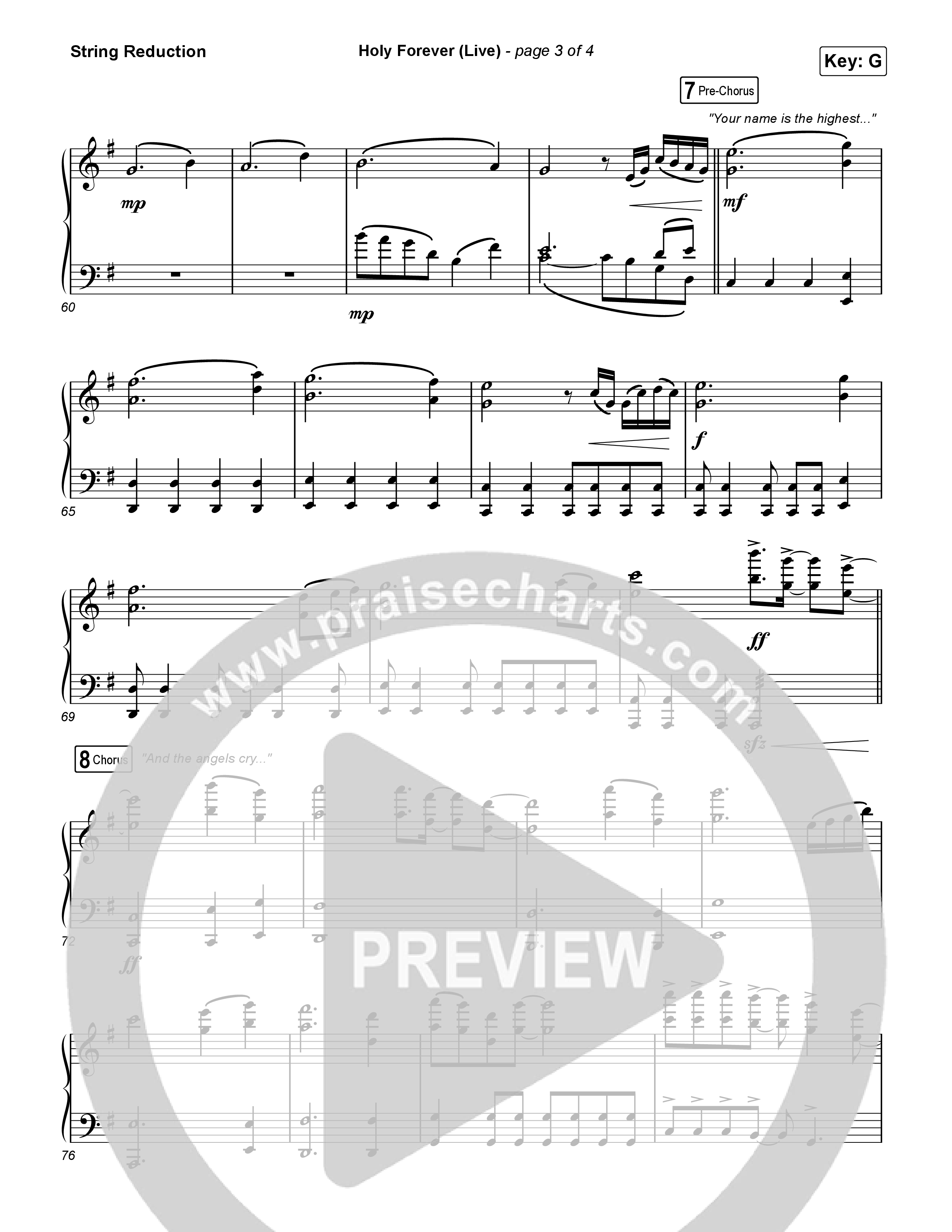 Holy Forever (Sing It Now) String Reduction (CeCe Winans / Arr. Luke Gambill)