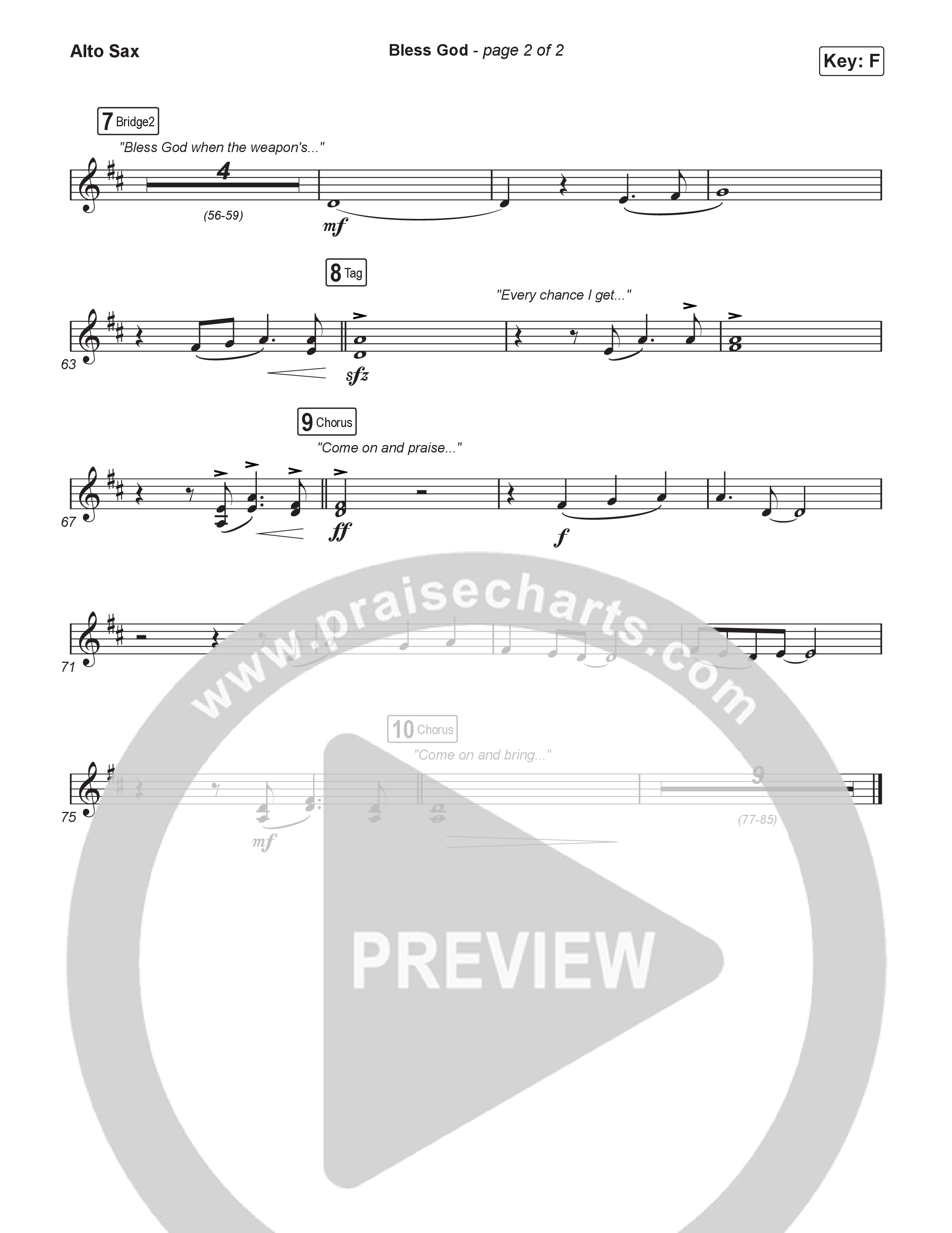 Bless God (Worship Choir/SAB) Sax Pack (Brooke Ligertwood / Arr. Luke Gambill)