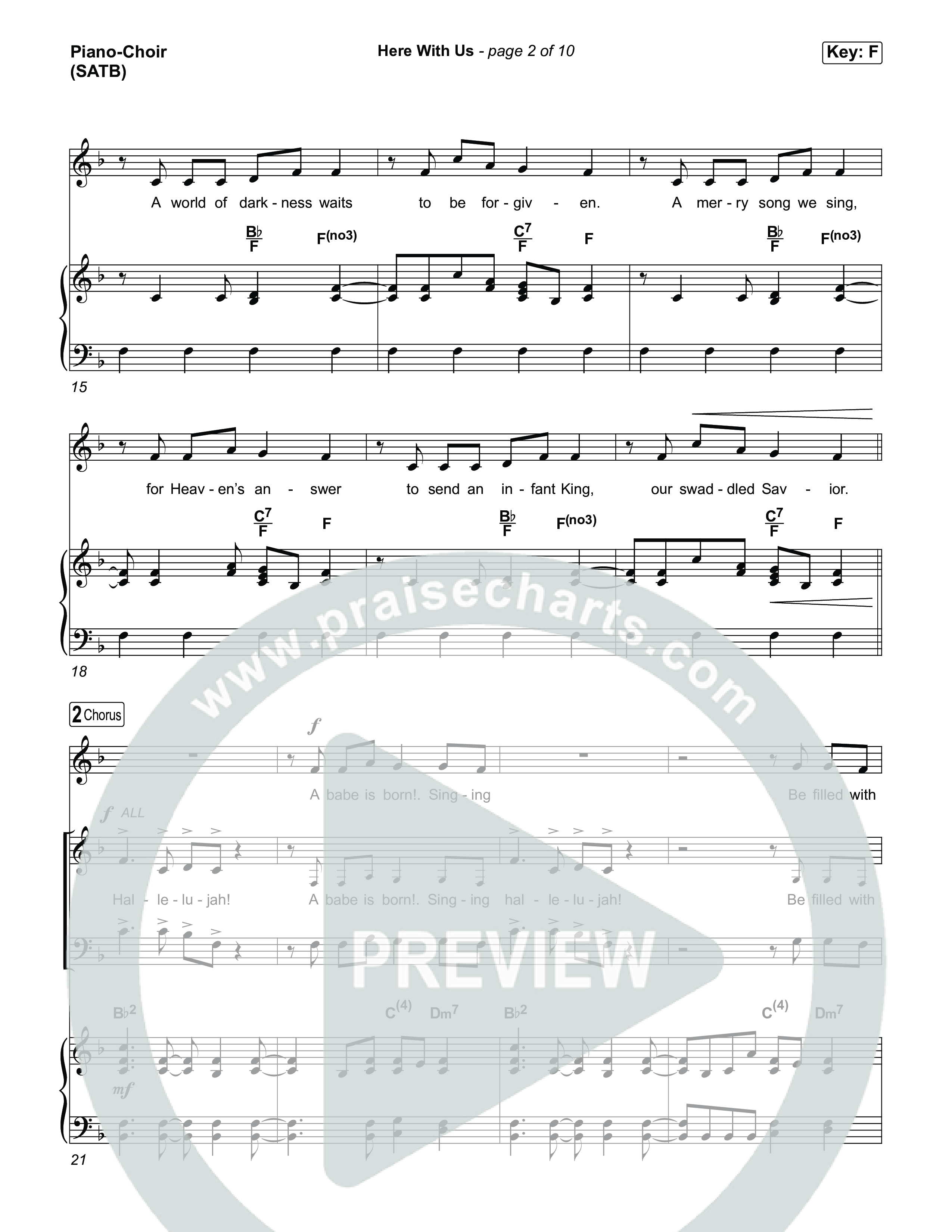 Here With Us Piano/Vocal Pack (Michael W. Smith)