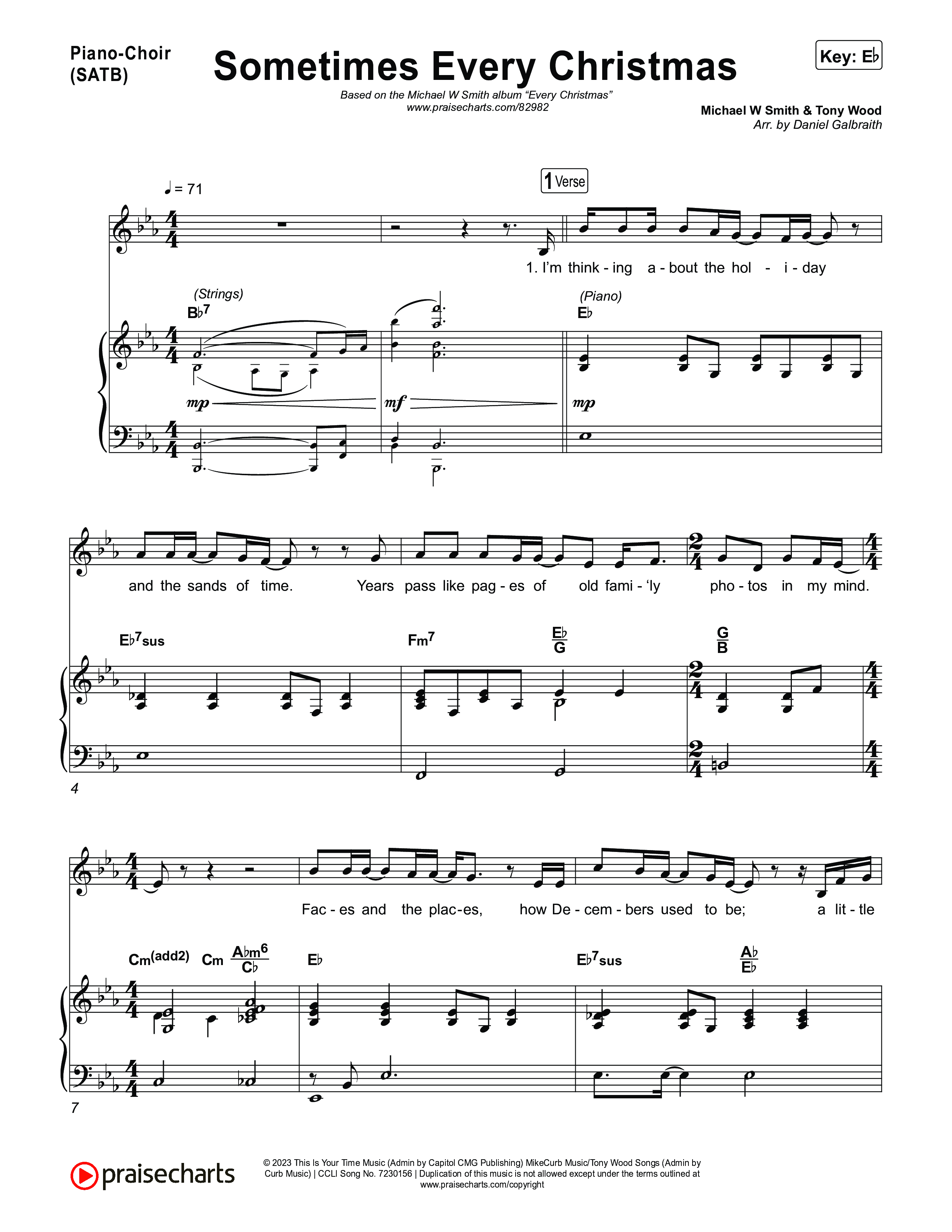 Sometime Every Christmas Piano/Vocal Pack (Michael W. Smith)