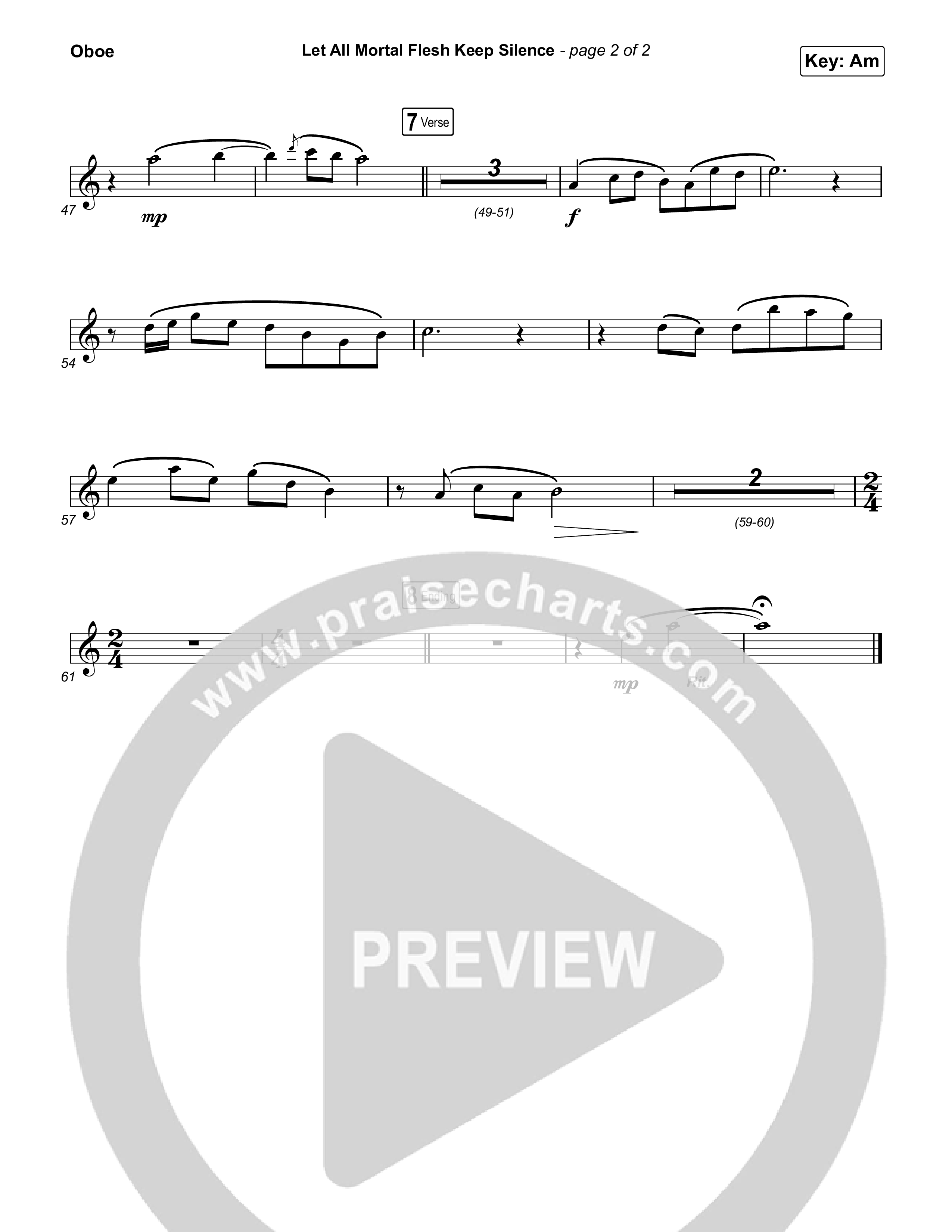 Let All Mortal Flesh Keep Silence Oboe (Keith & Kristyn Getty / JJ Heller)