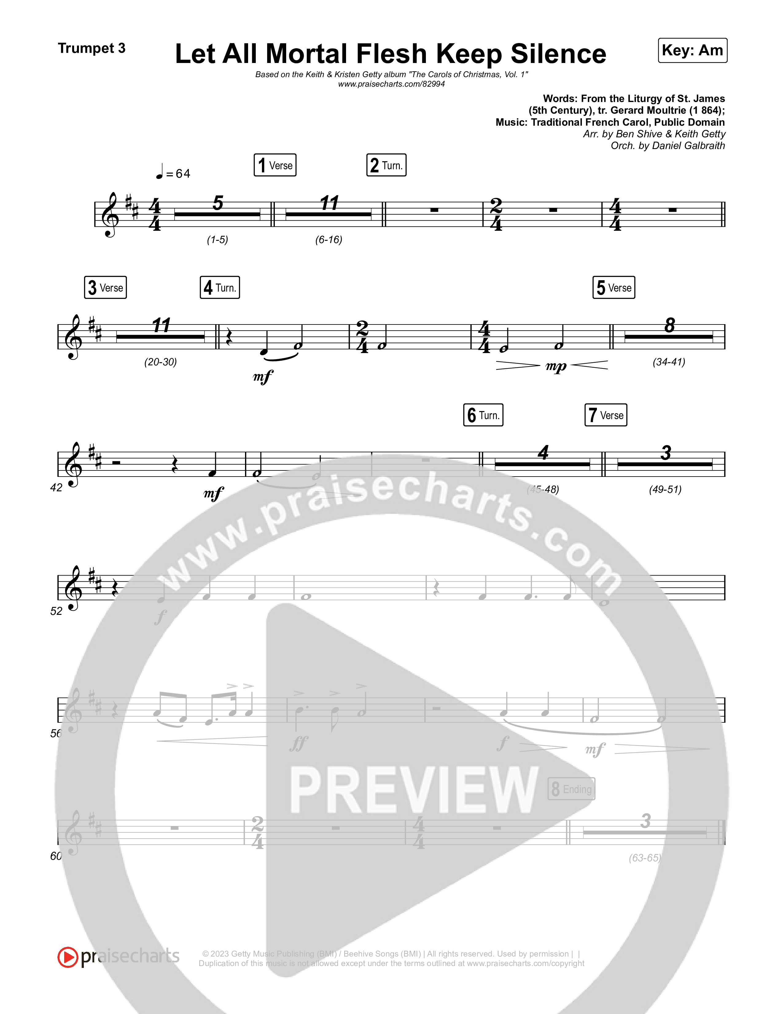 Let All Mortal Flesh Keep Silence Trumpet 1,2 (Keith & Kristyn Getty / JJ Heller)