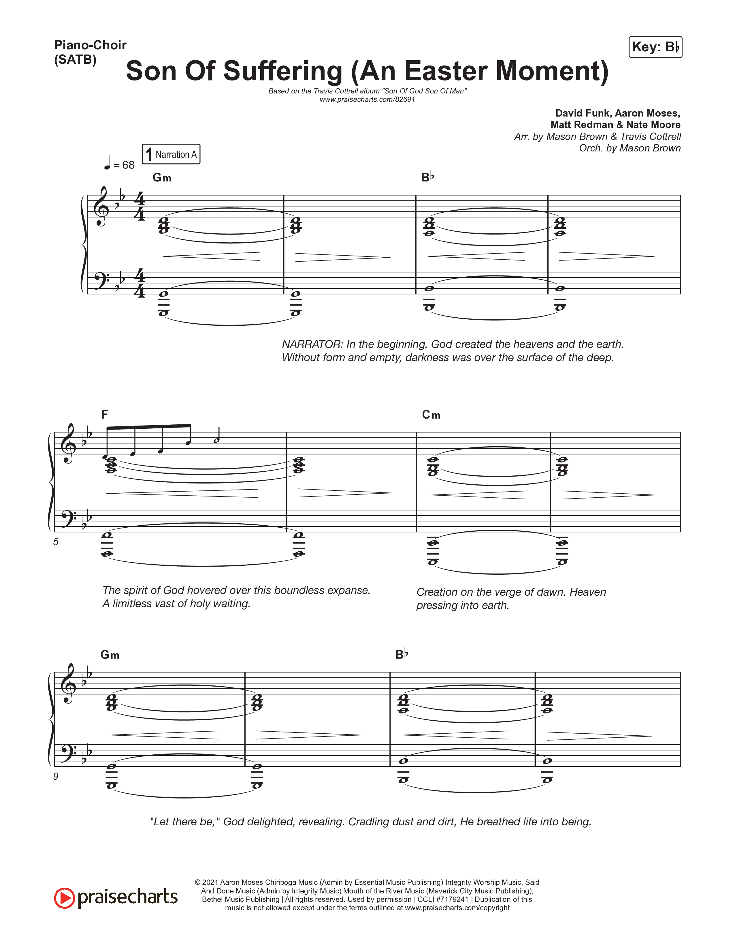 Son Of God Son Of Man (8 Song Choral Collection) Piano/Vocals (SATB) (Travis Cottrell / Arr. Mason Brown)