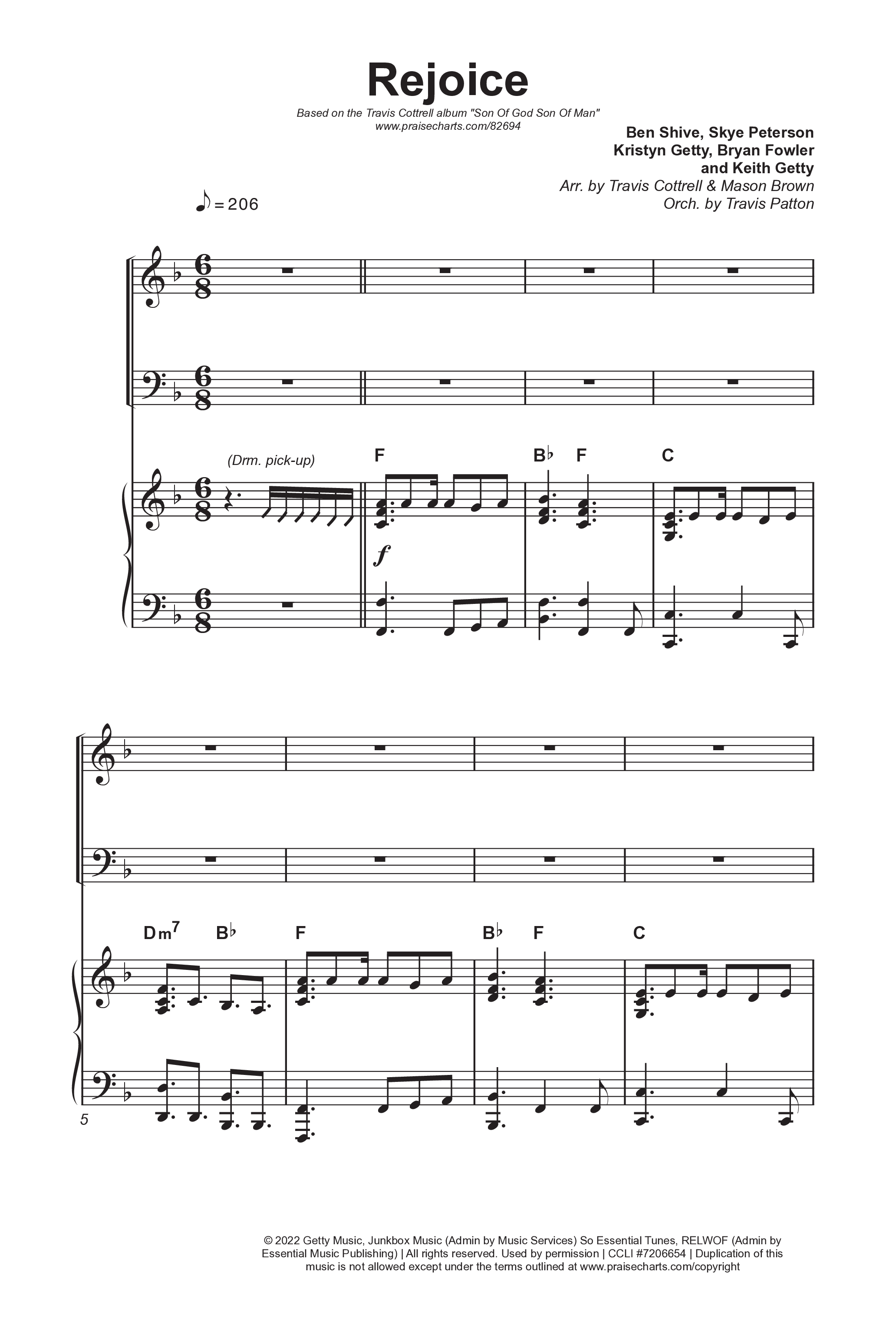 Son Of God Son Of Man (8 Song Choral Collection) Song 6 (Octavo SATB) (Travis Cottrell / Arr. Mason Brown)