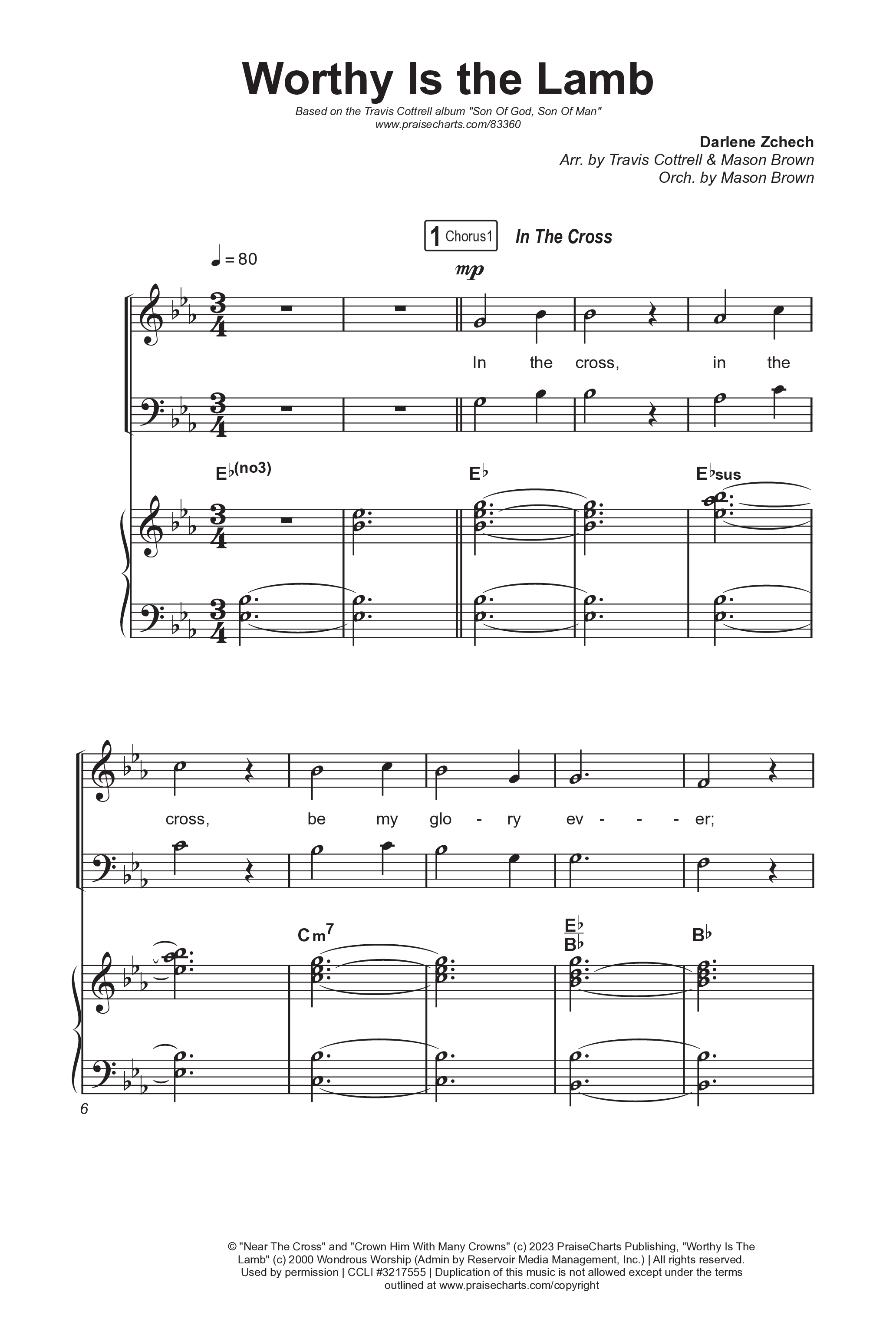 Son Of God Son Of Man (8 Song Choral Collection) Song 7 (Octavo SATB) (Travis Cottrell / Arr. Mason Brown)